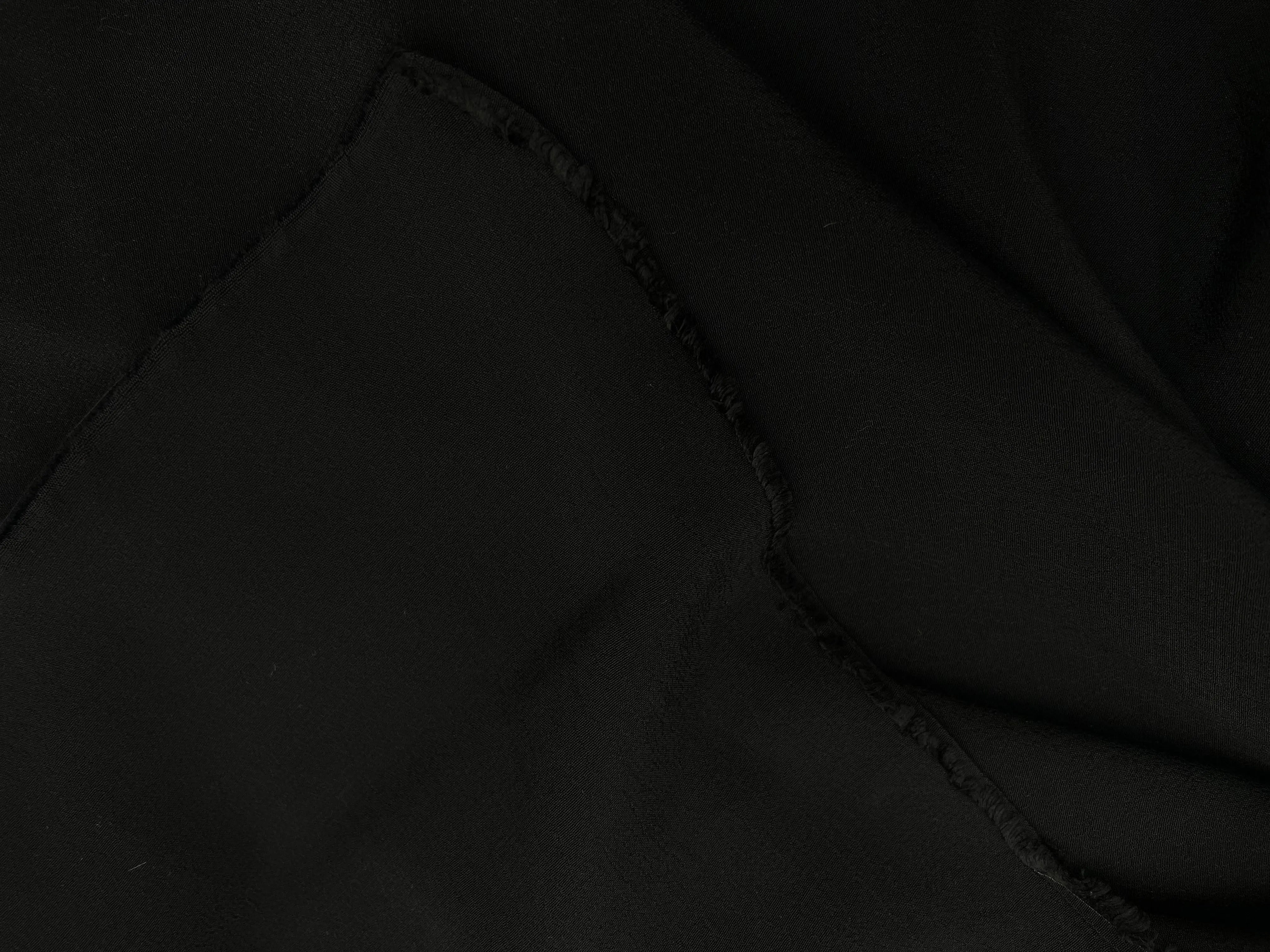 CRÊPE MAROCAIN 100% VISCOSE NOIR - My Little Coupon - tissu - coudre