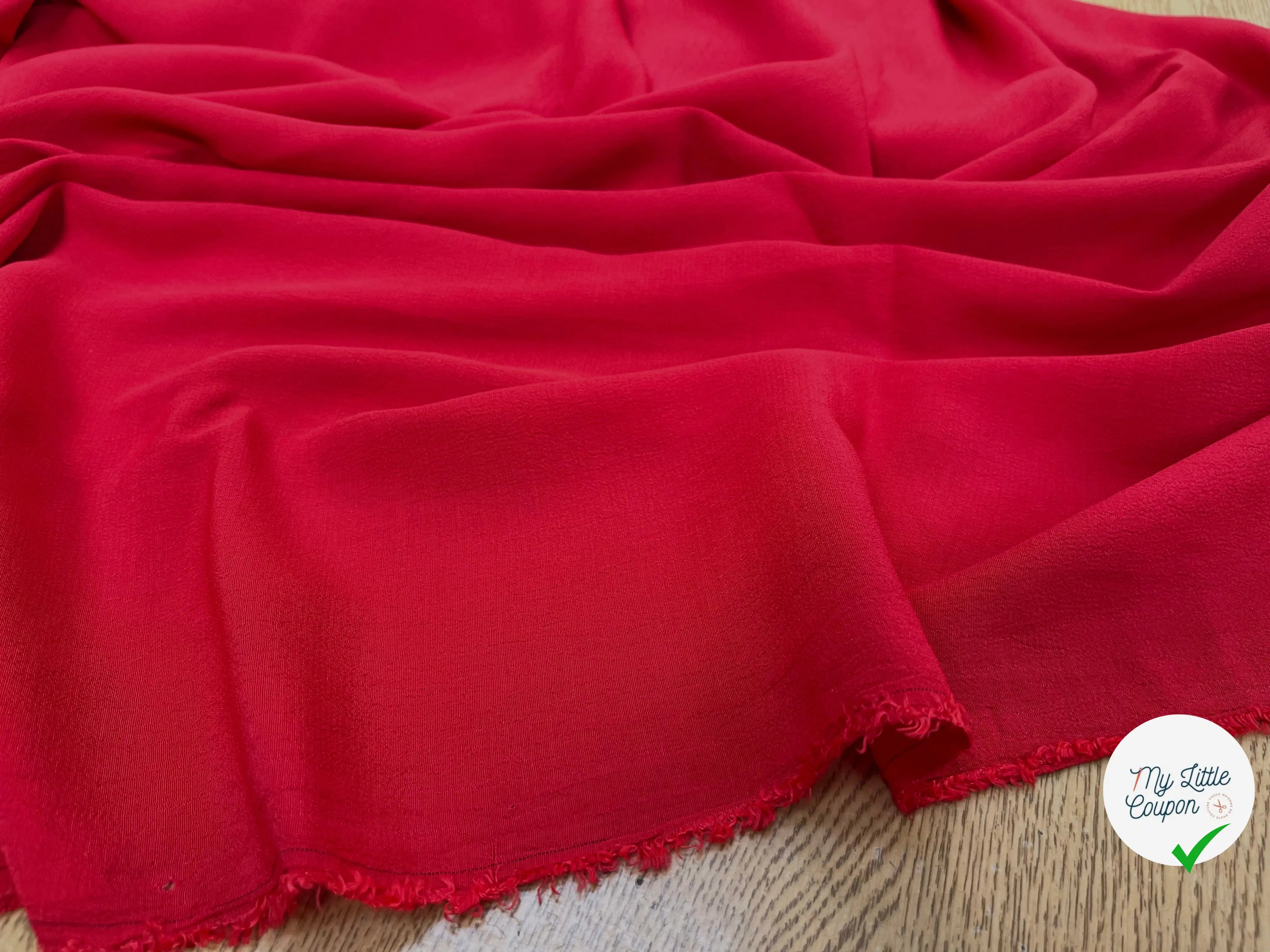 CRÊPE MAROCAIN 100% VISCOSE UNI RUSTY - My Little Coupon