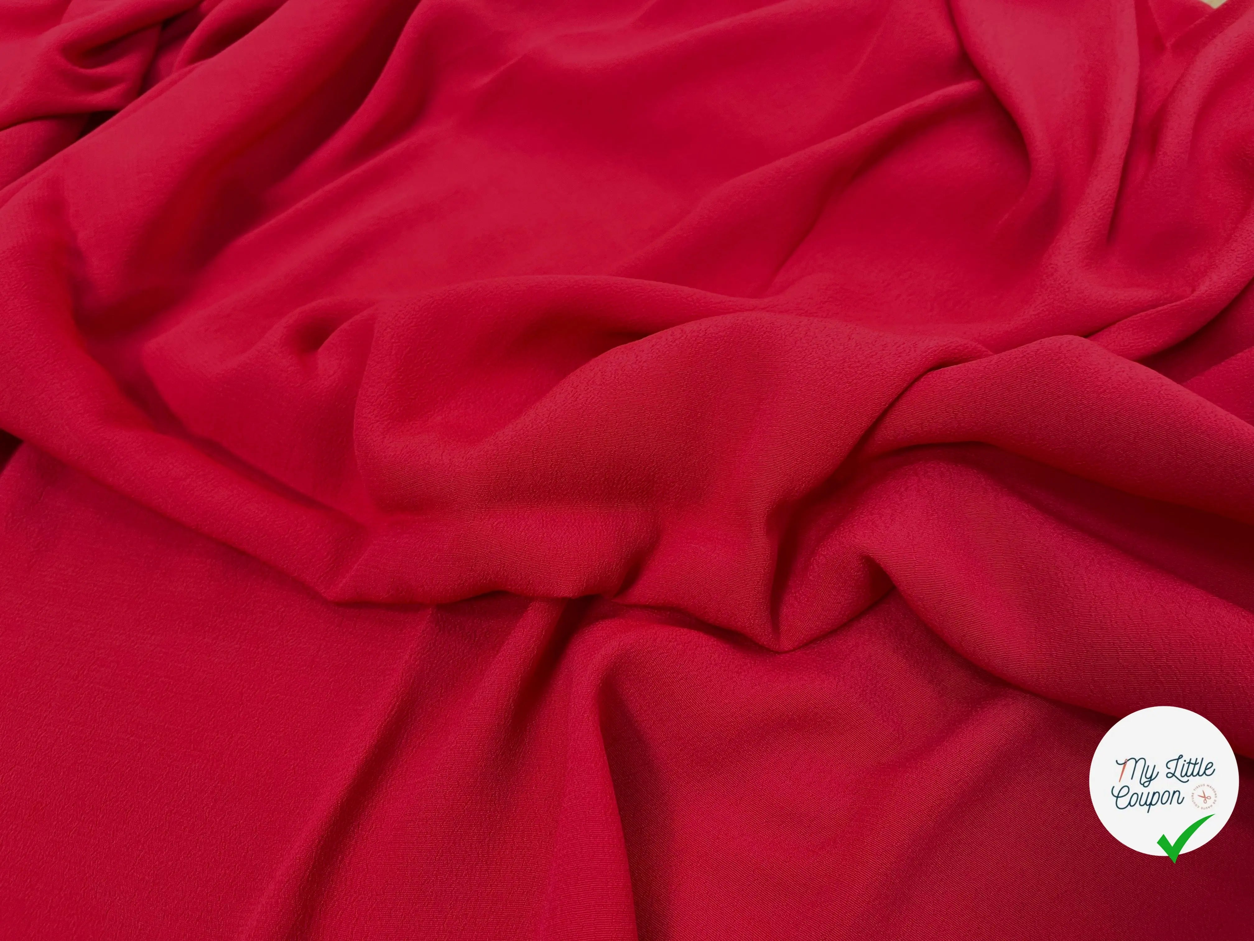 CRÊPE MAROCAIN 100% VISCOSE UNI RUSTY - My Little Coupon