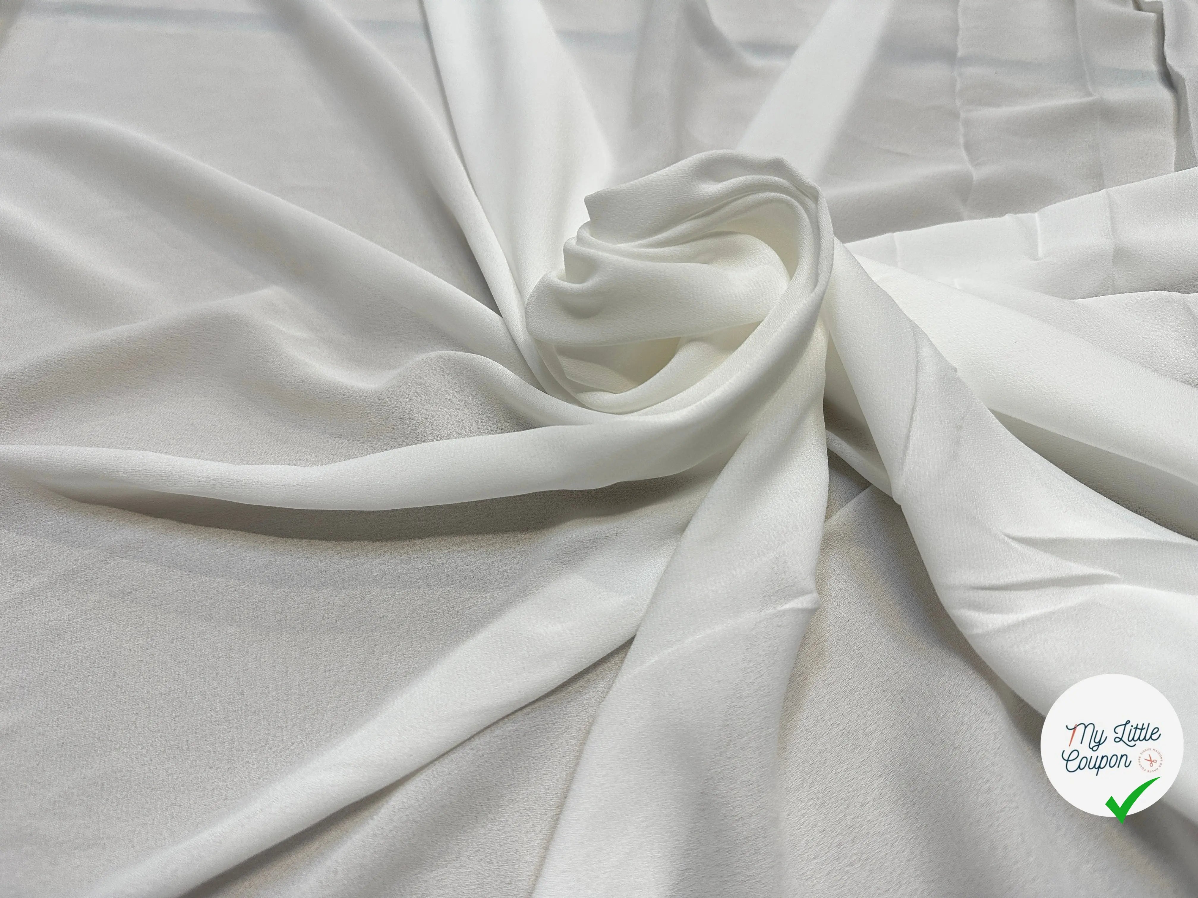 CREPE MAROCAIN BLANCÂ - My Little Coupon
