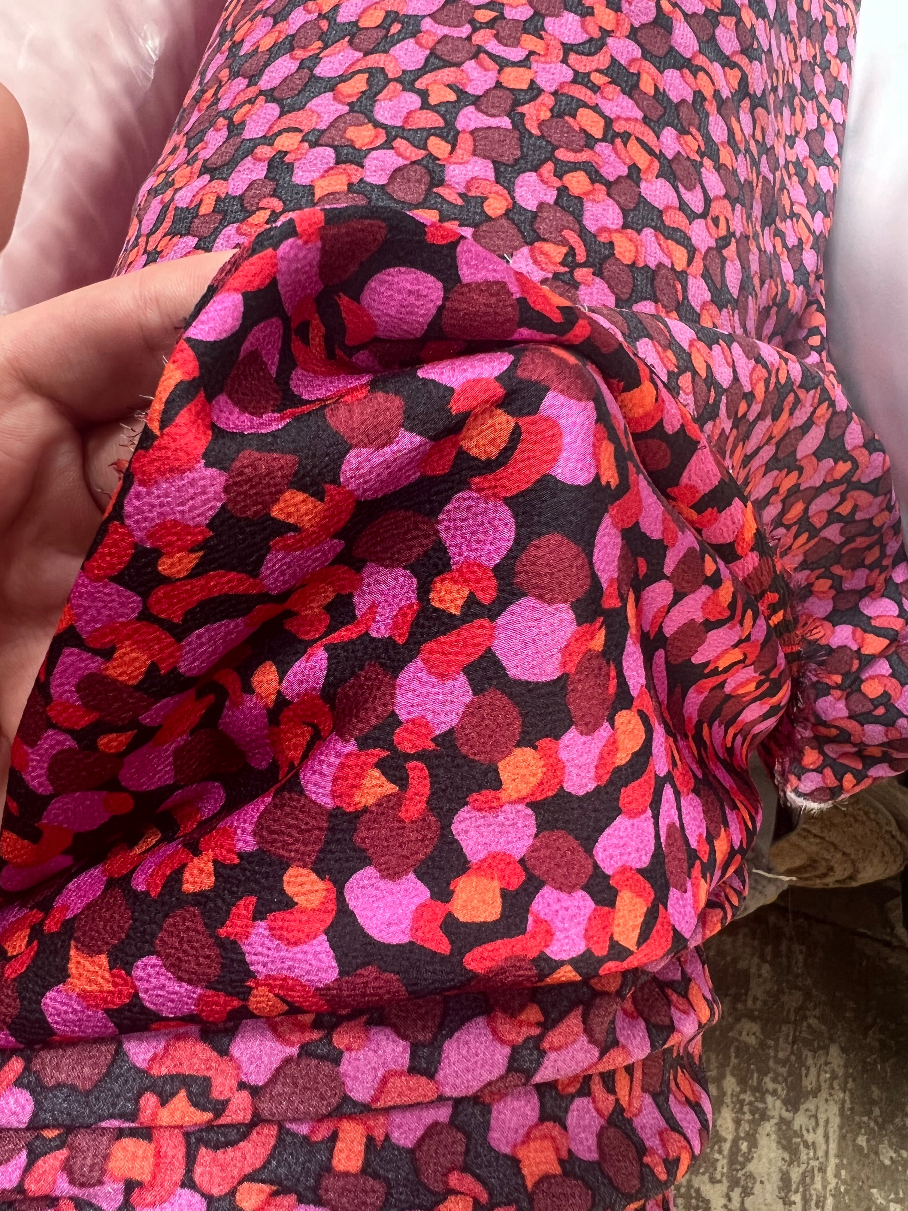 CRÊPE MAROCAIN SETAV MAGENTA MLC INTERN
