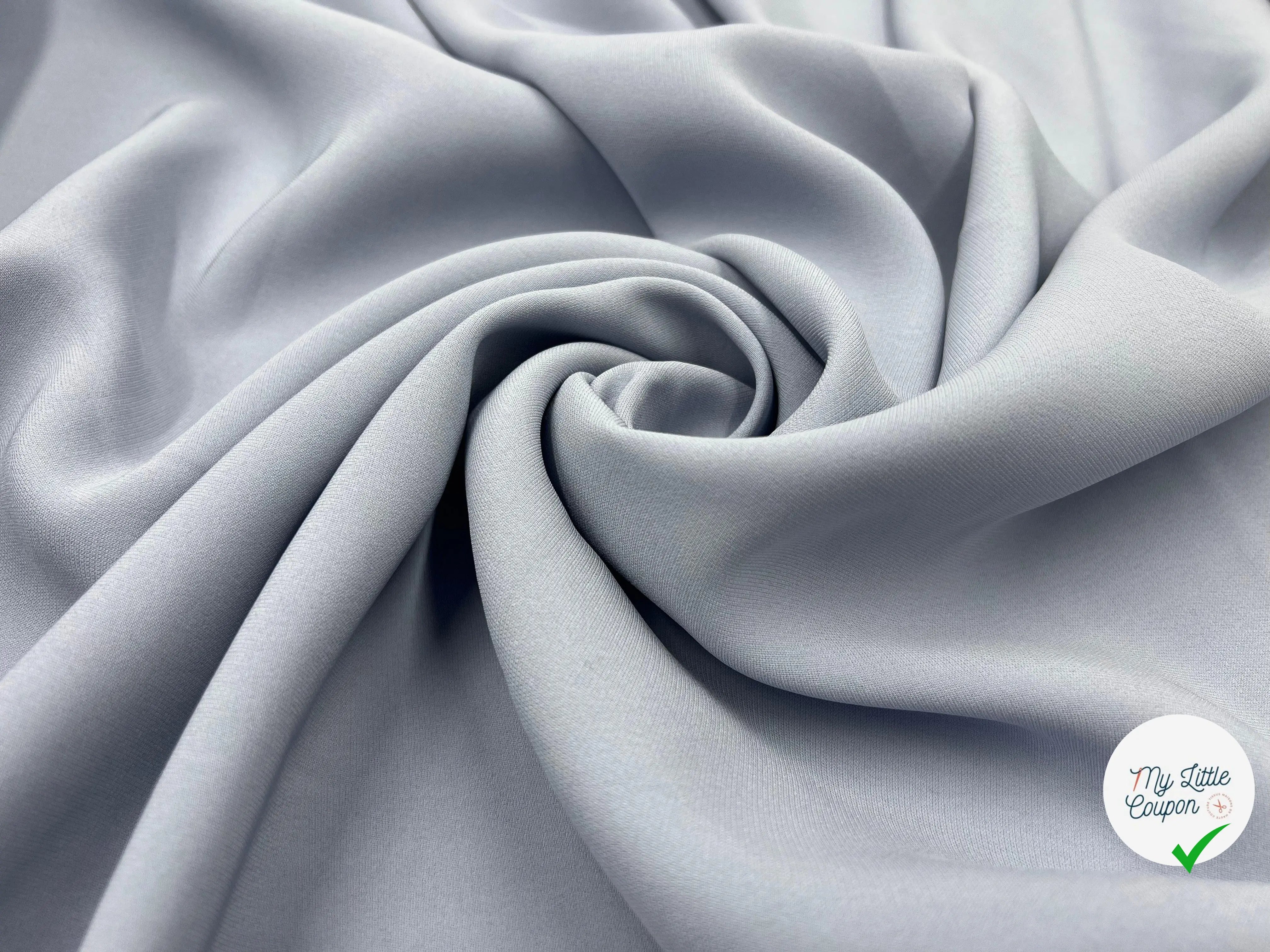 CRÊPE MAROCAIN VISCOSE LOURD LAVANDE FONCÉ - My Little Coupon - tissu - coudre
