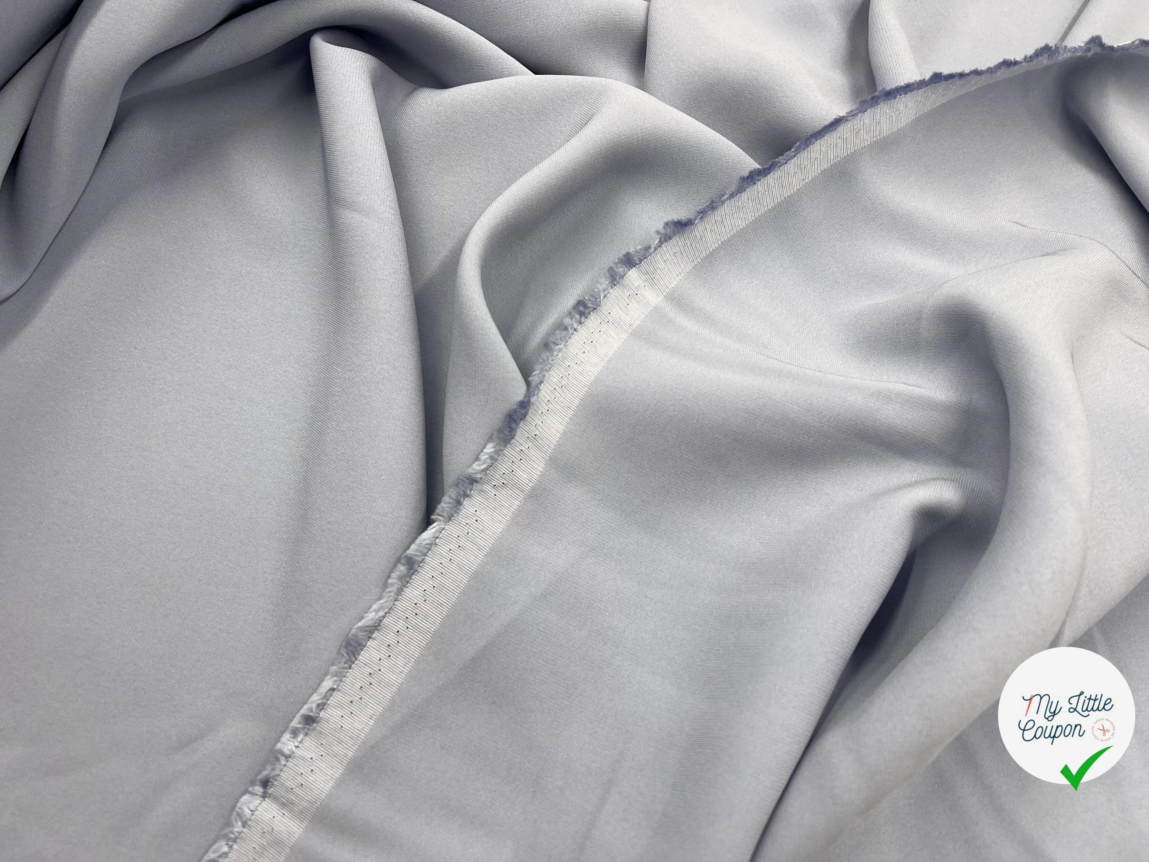 CRÊPE MAROCAIN VISCOSE LOURD LAVANDE FONCÉ - My Little Coupon - tissu - coudre