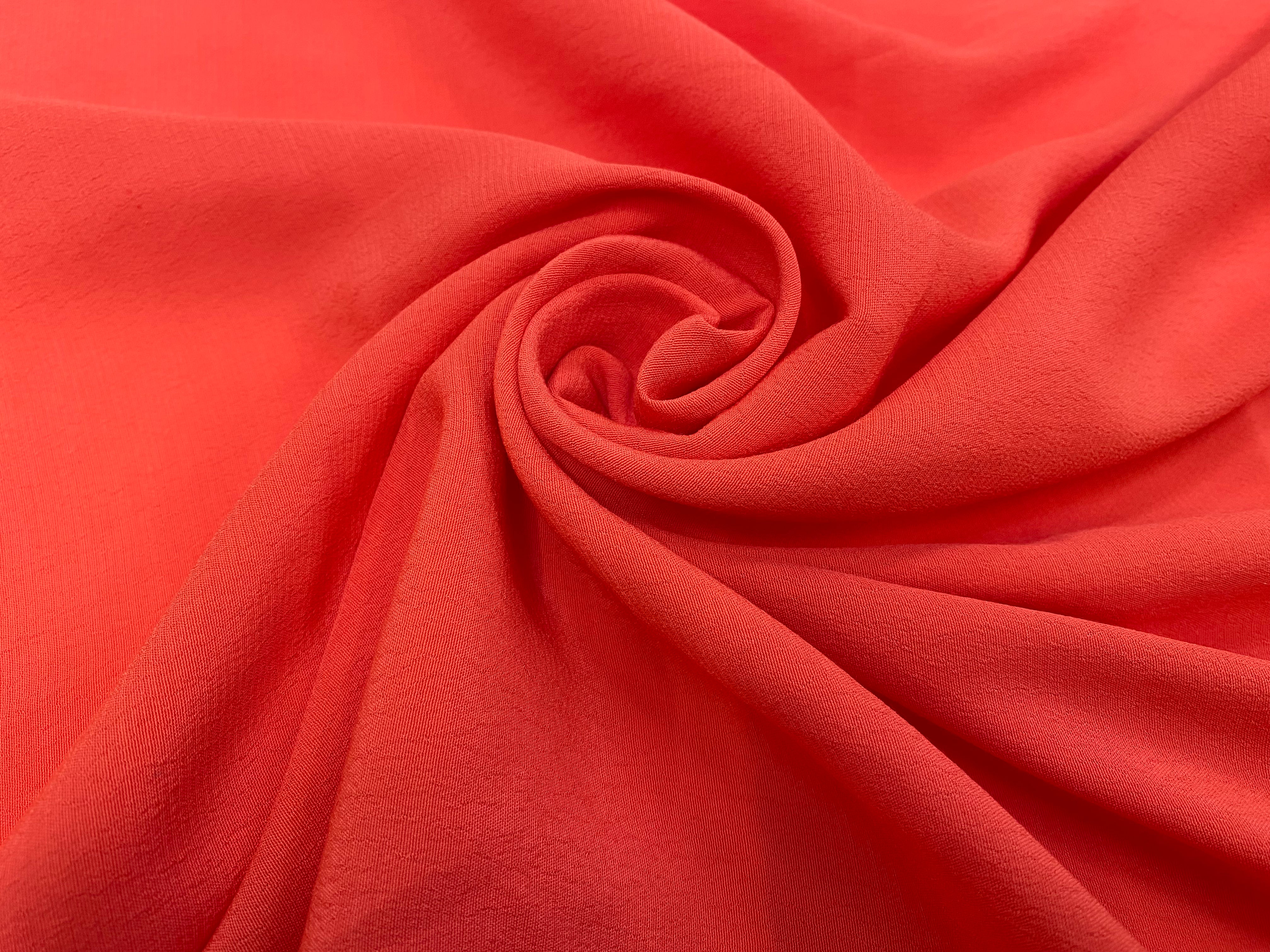CREPE MAROCAIN VISCOSE ORANGE - My Little Coupon