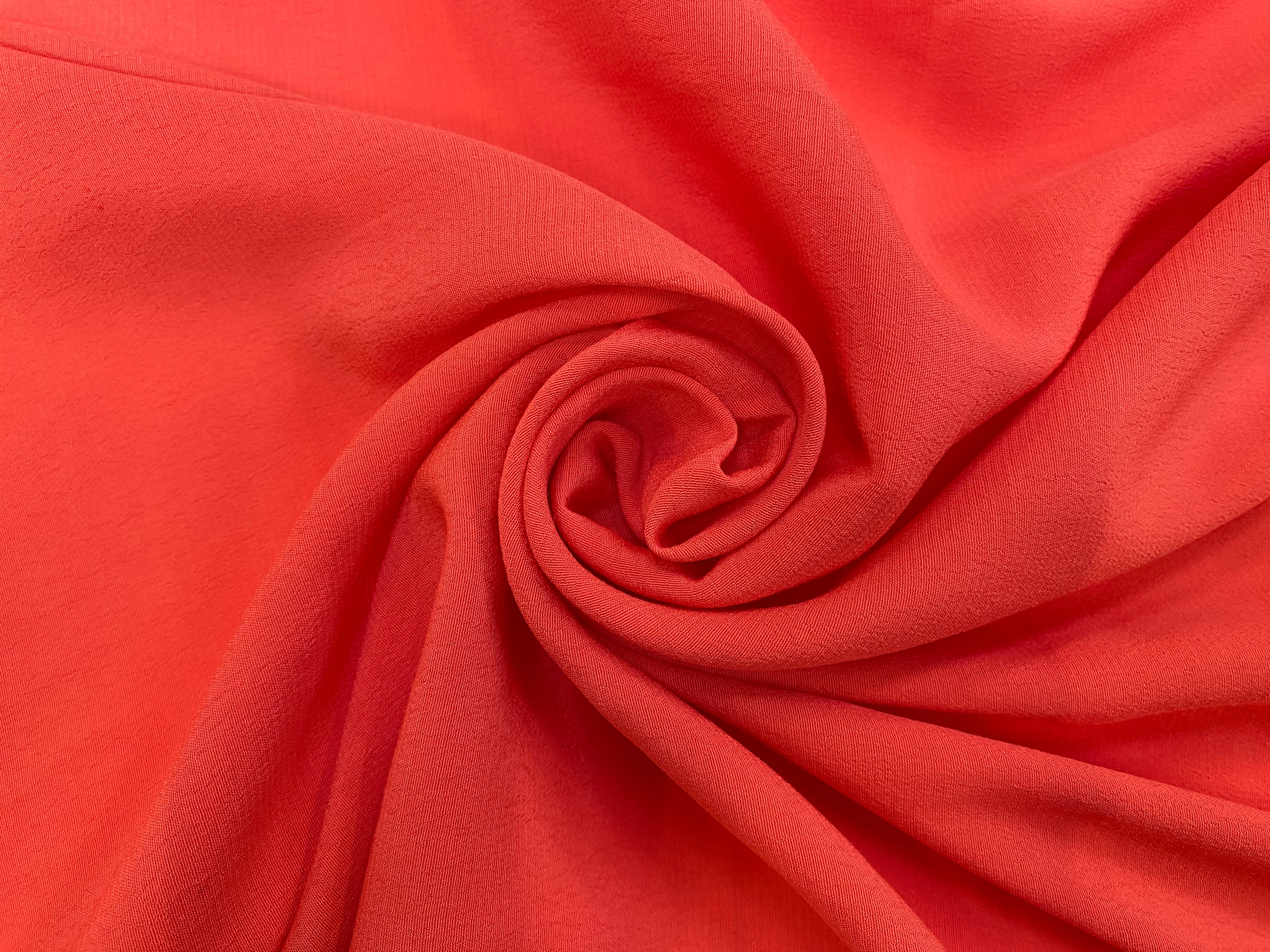 CREPE MAROCAIN VISCOSE ORANGE - My Little Coupon