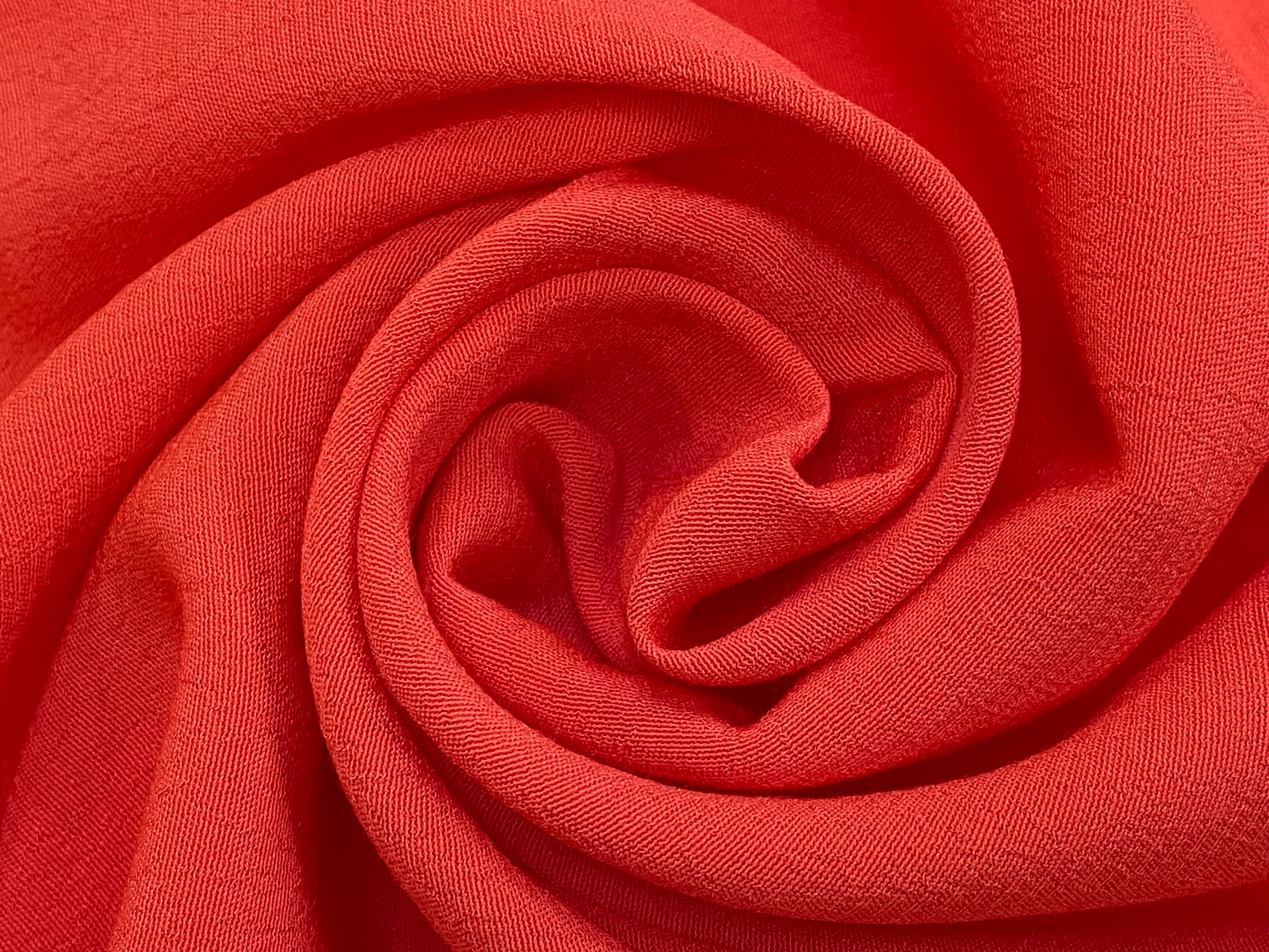 CREPE MAROCAIN VISCOSE ORANGE - My Little Coupon