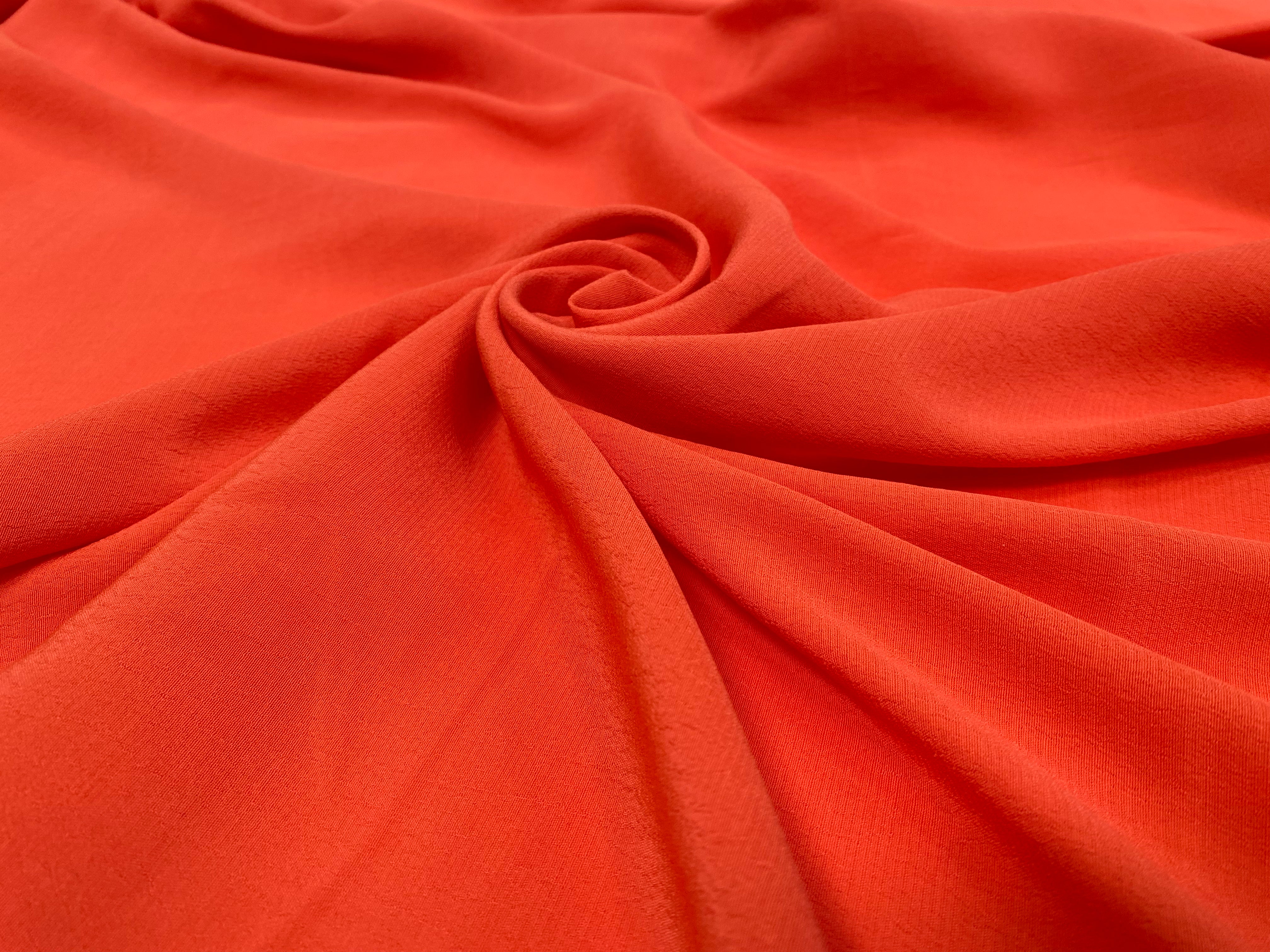 CREPE MAROCAIN VISCOSE ORANGE - My Little Coupon