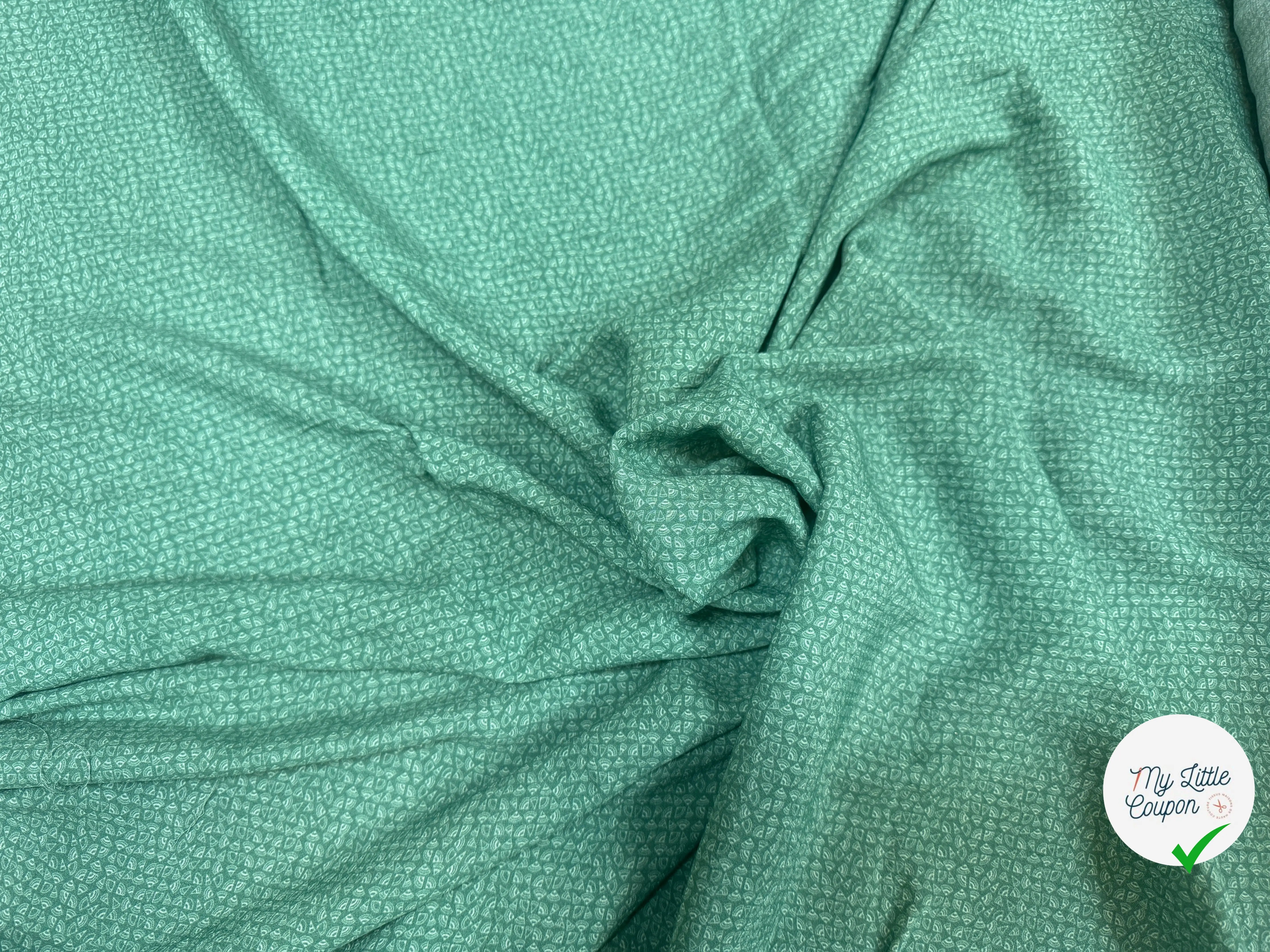 CREPE MAROCAIN VISCOSE PETIT MOTIFS - My Little Coupon