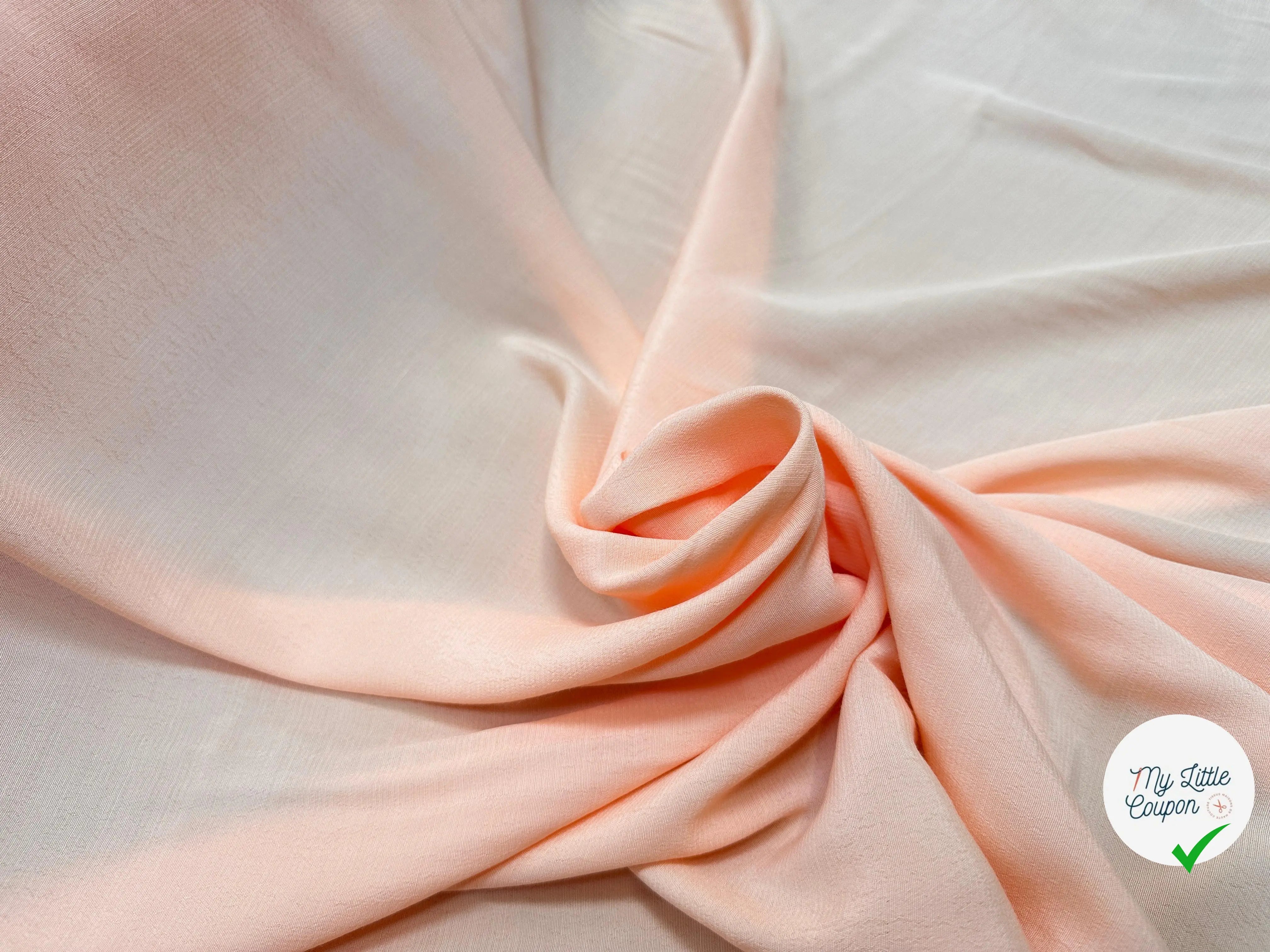 CREPE MAROCAIN VISCOSE SAUMONÂ - My Little Coupon