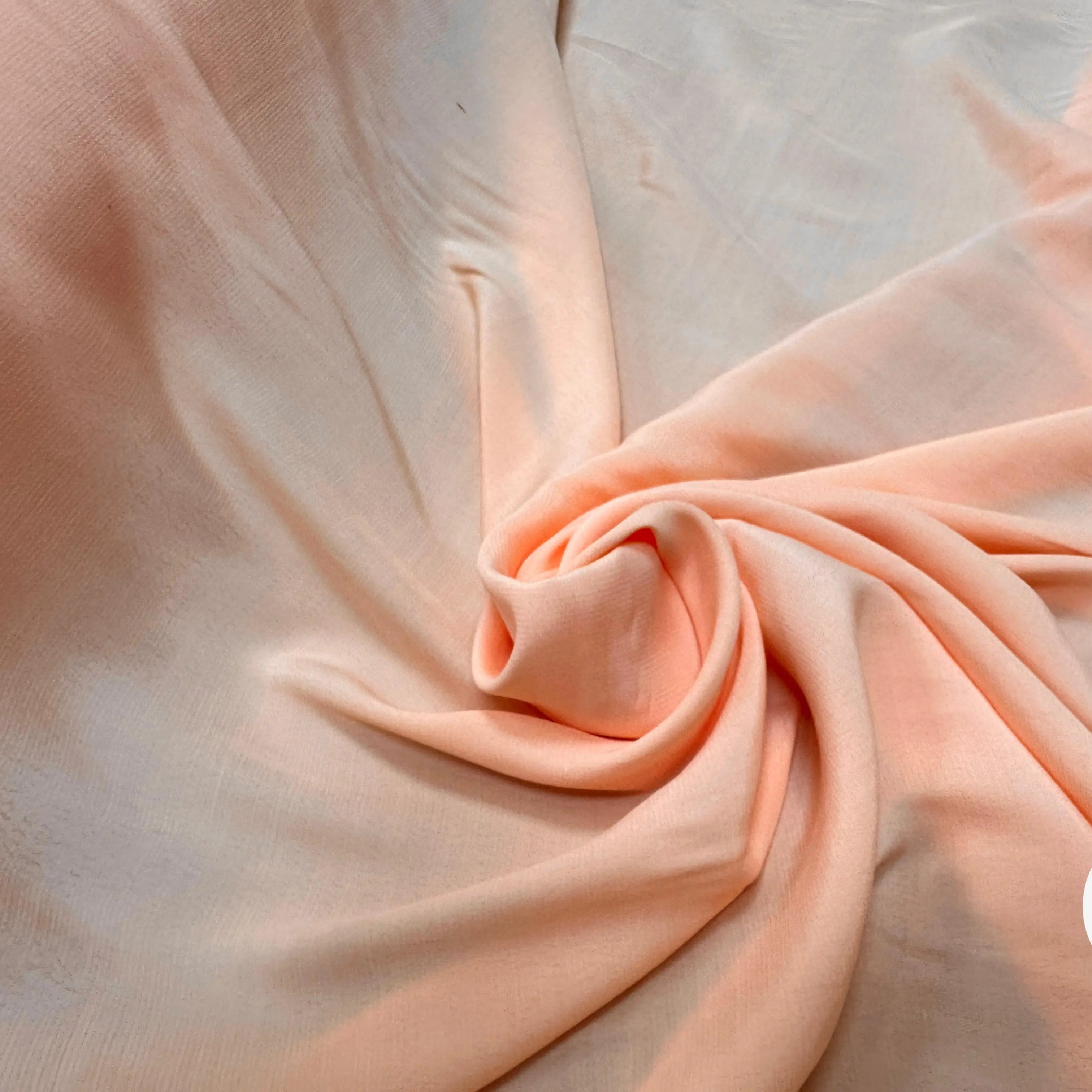 CREPE MAROCAIN VISCOSE SAUMON - My Little Coupon