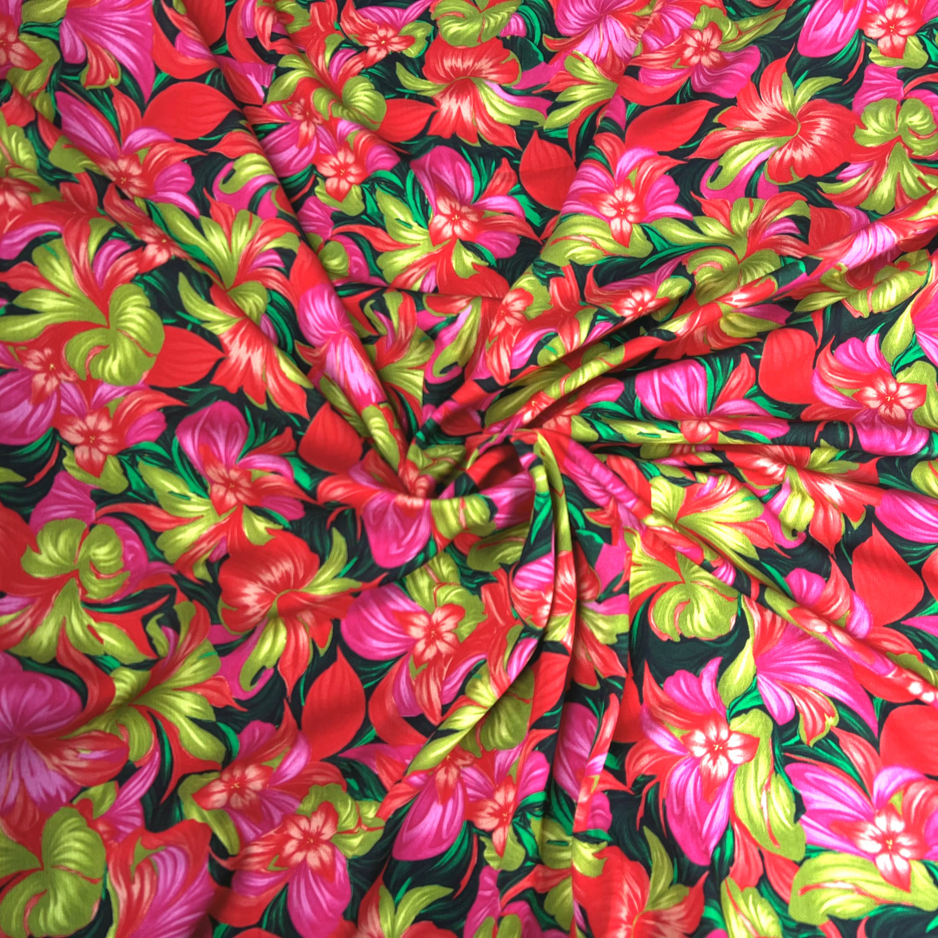 CRÊPE MAROCAIN VISCOSE TROPICAL - My Little Coupon