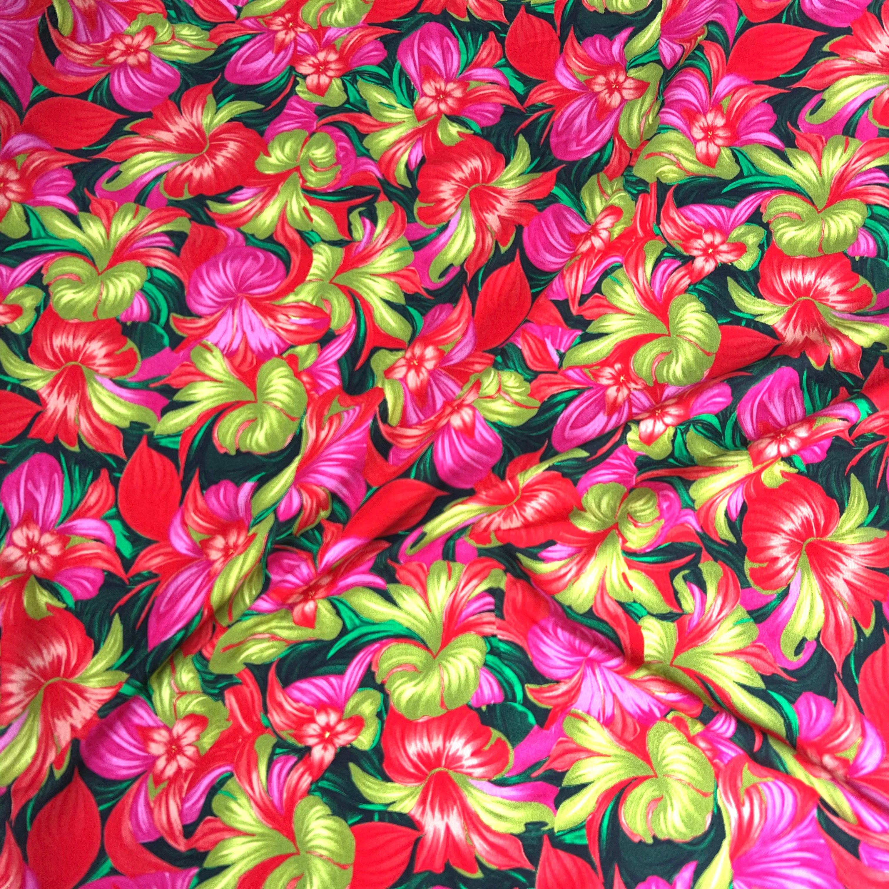 CRÊPE MAROCAIN VISCOSE TROPICAL - My Little Coupon