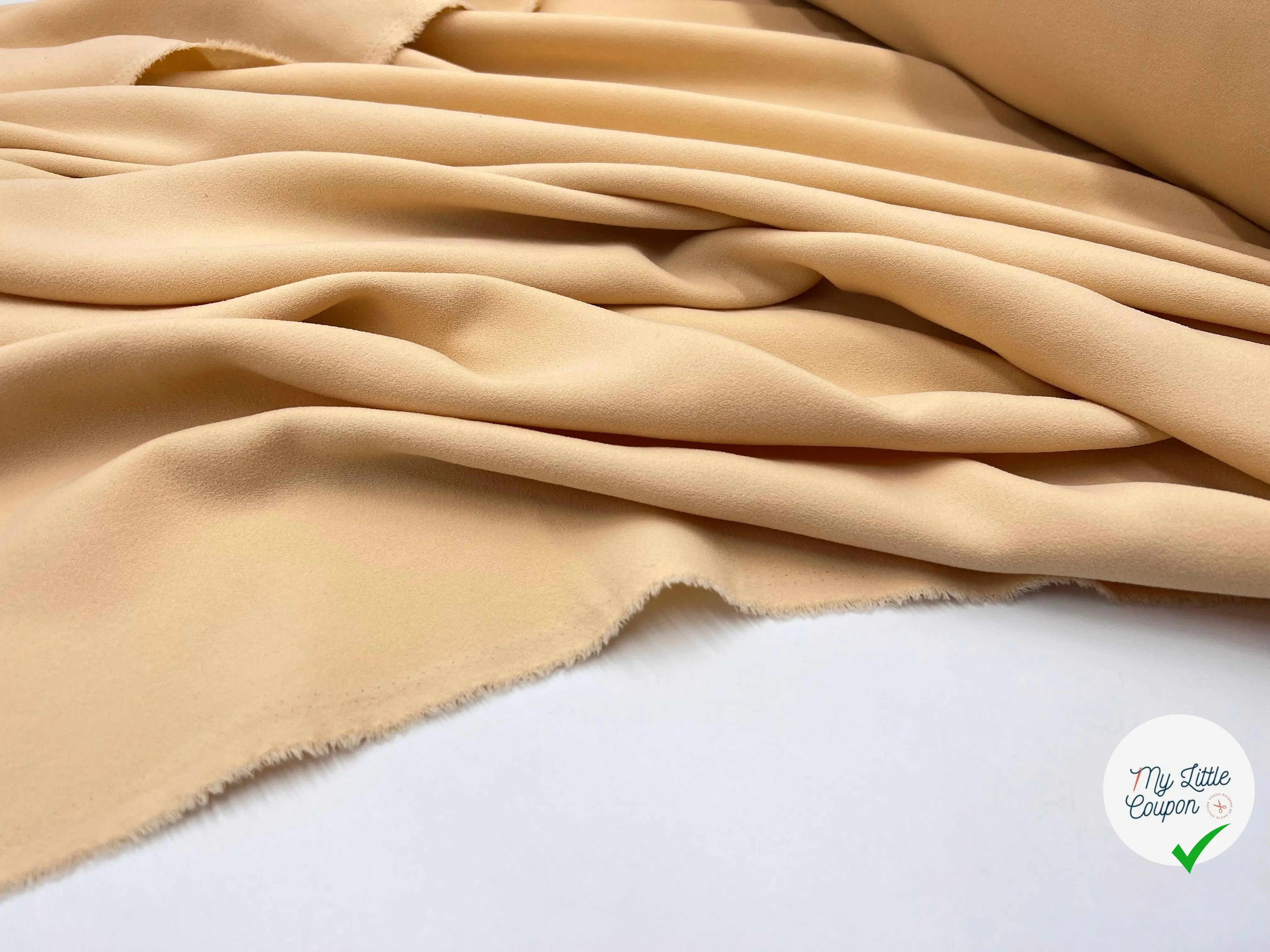 CRÊPE MOUSSEUX ABRICOT - My Little Coupon - tissu - coudre