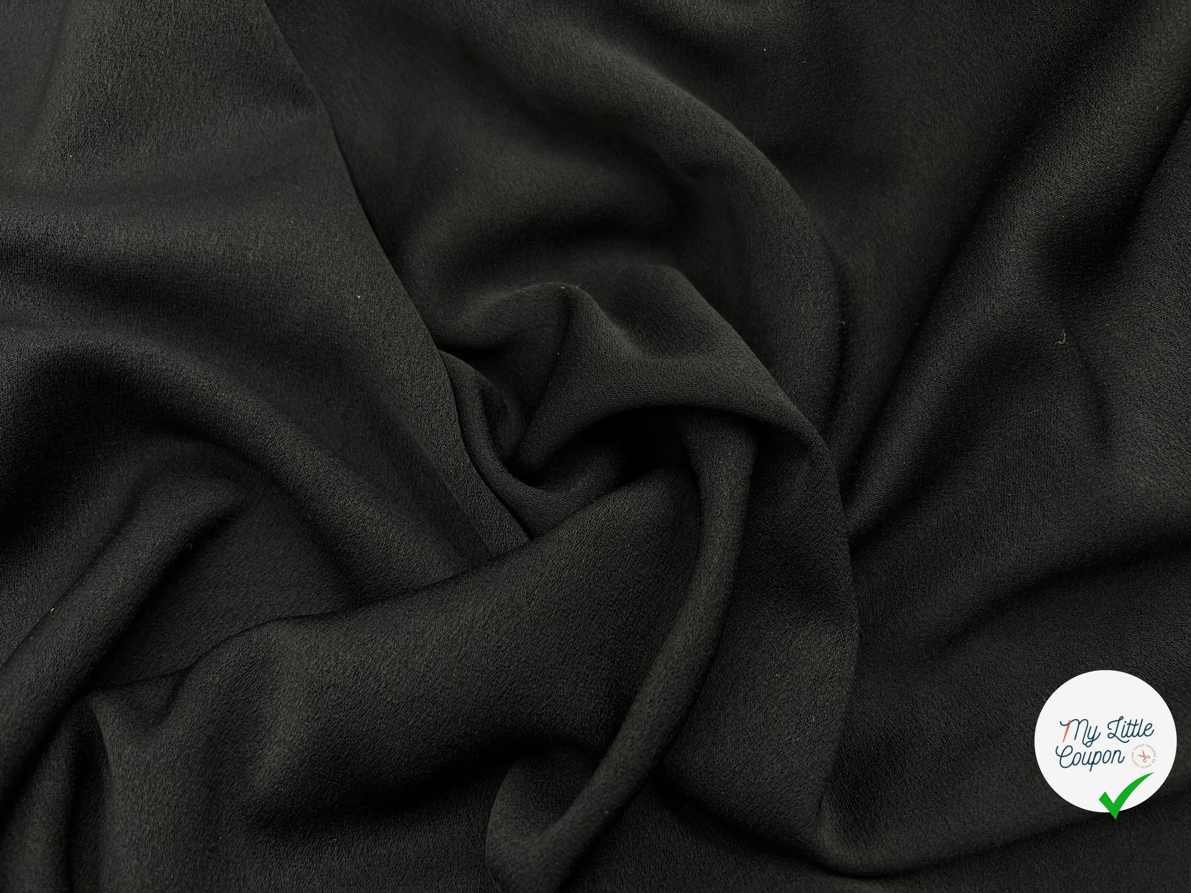 CRÊPE NOIR ÉBÈNE - My Little Coupon - tissu - coudre