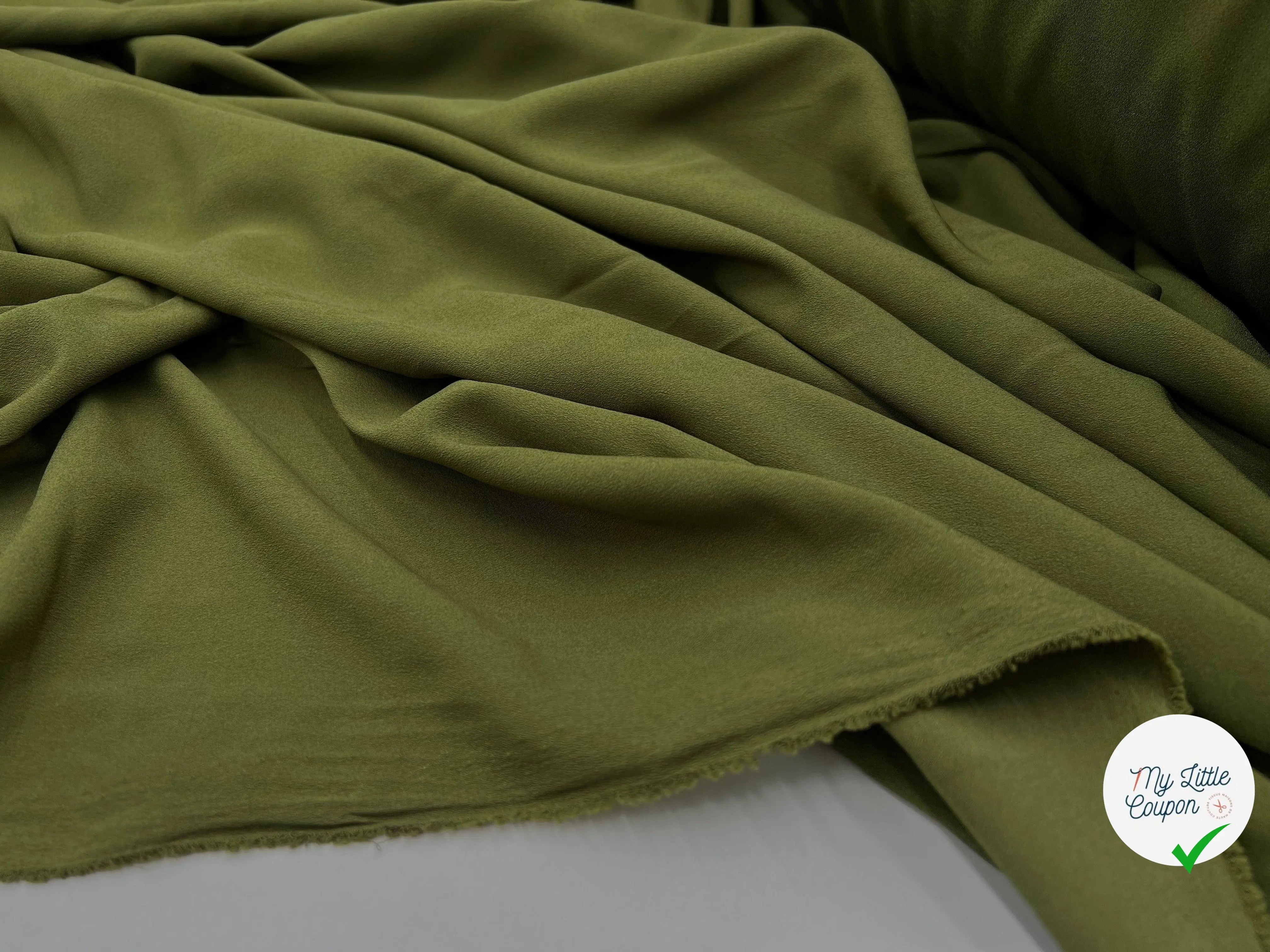 CRÊPE OLIVE - My Little Coupon - tissu - coudre