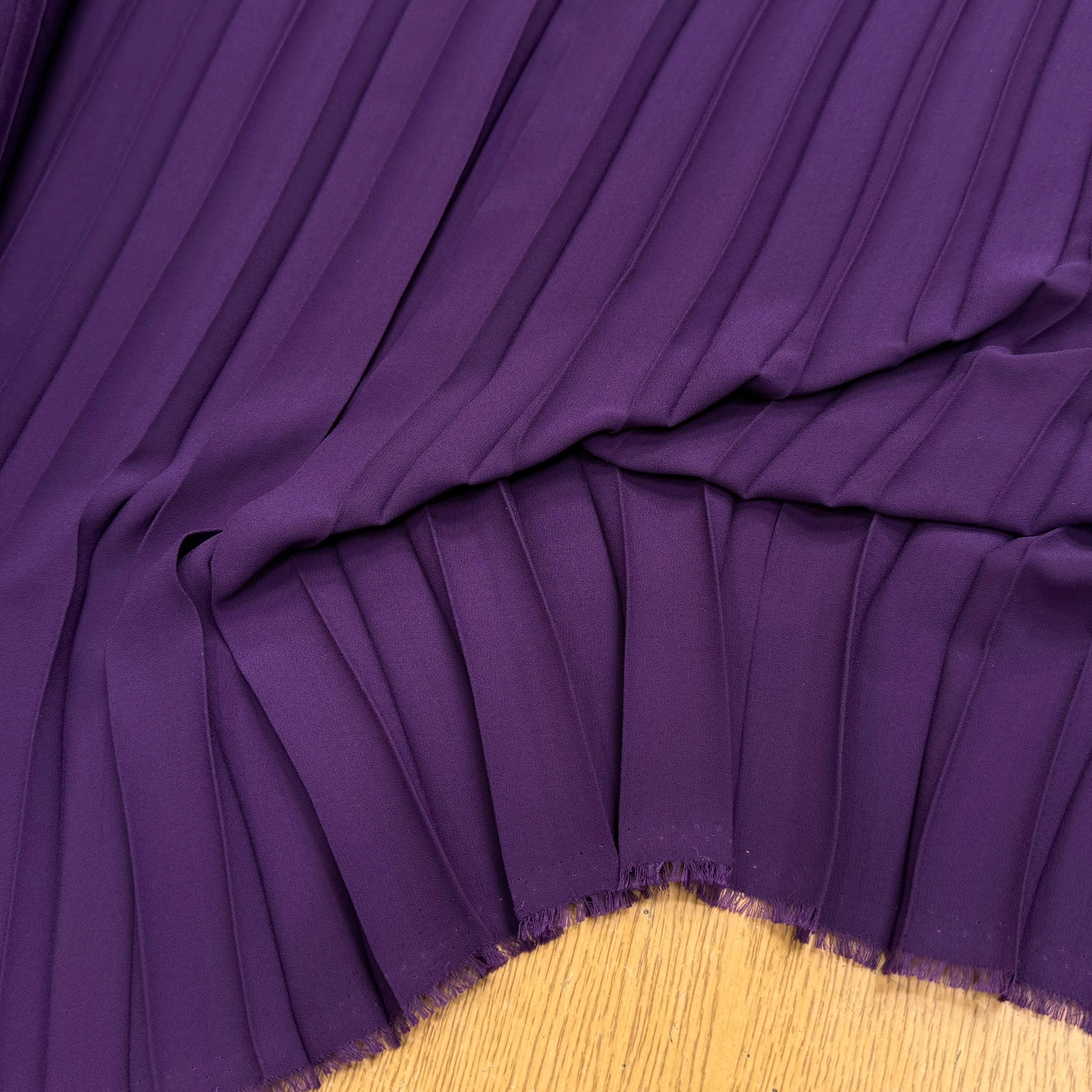 CREPE PLISSÉ FLUIDE DEEP VIOLET - My Little Coupon