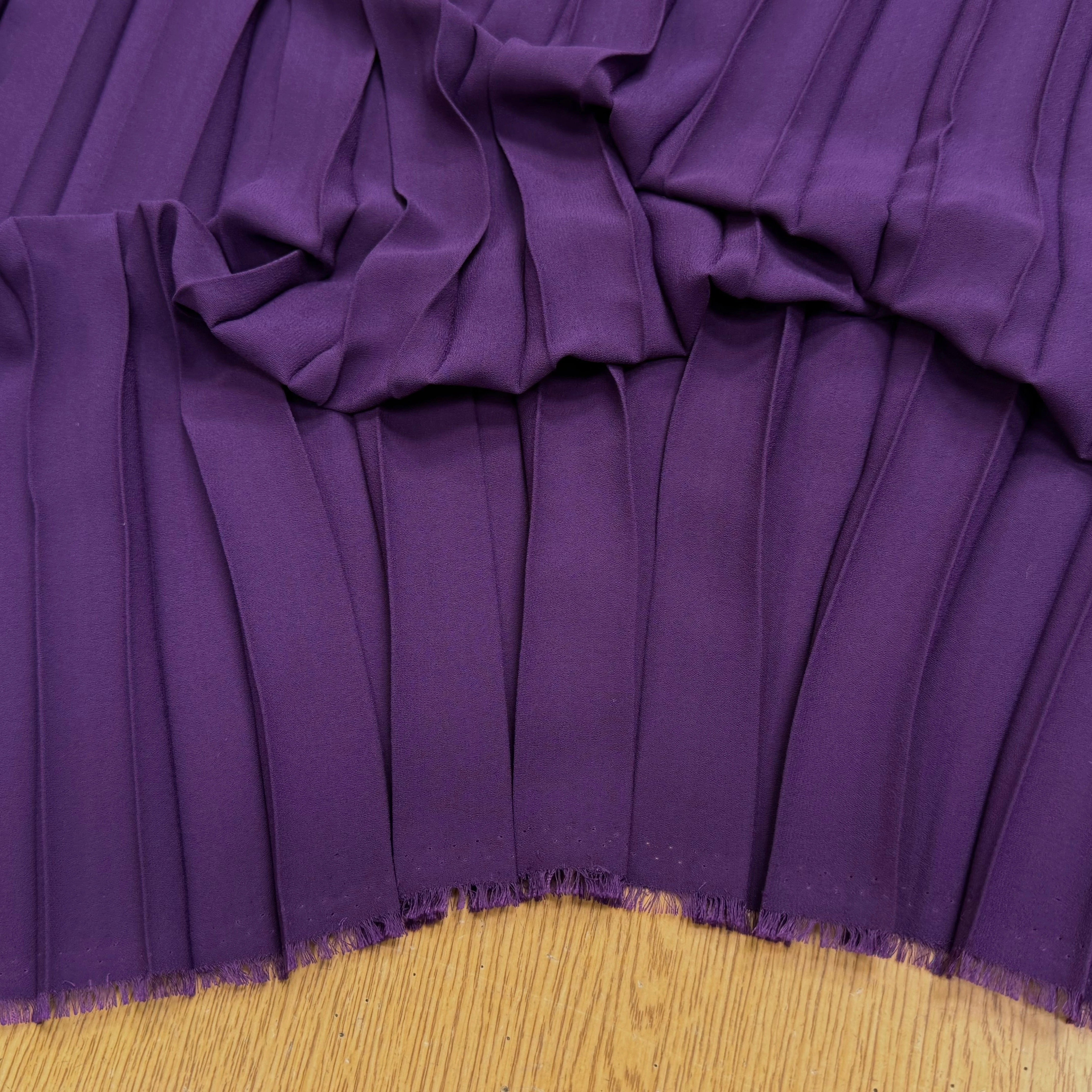 CREPE PLISSÉ FLUIDE DEEP VIOLET - My Little Coupon