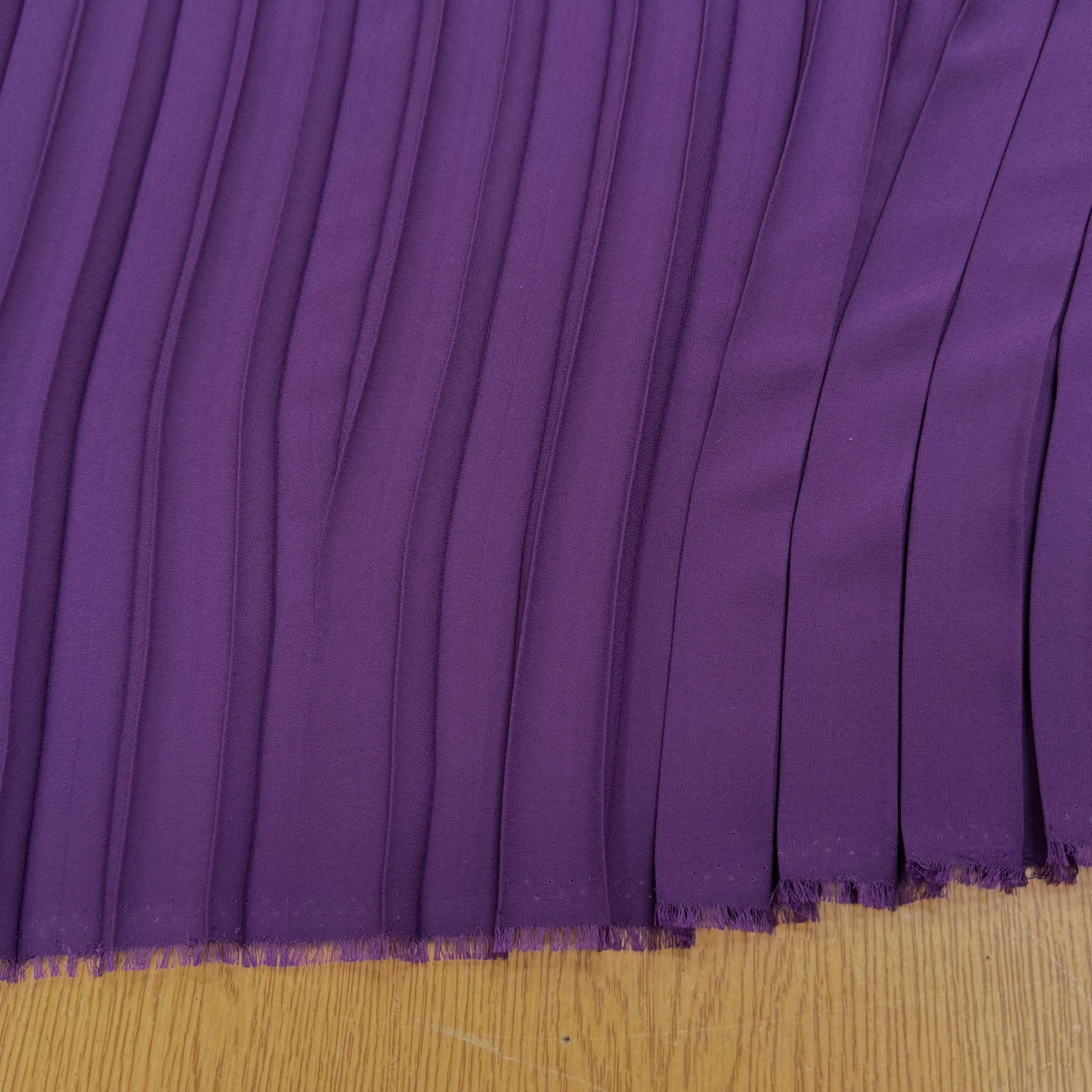 CREPE PLISSÉ FLUIDE DEEP VIOLET - My Little Coupon