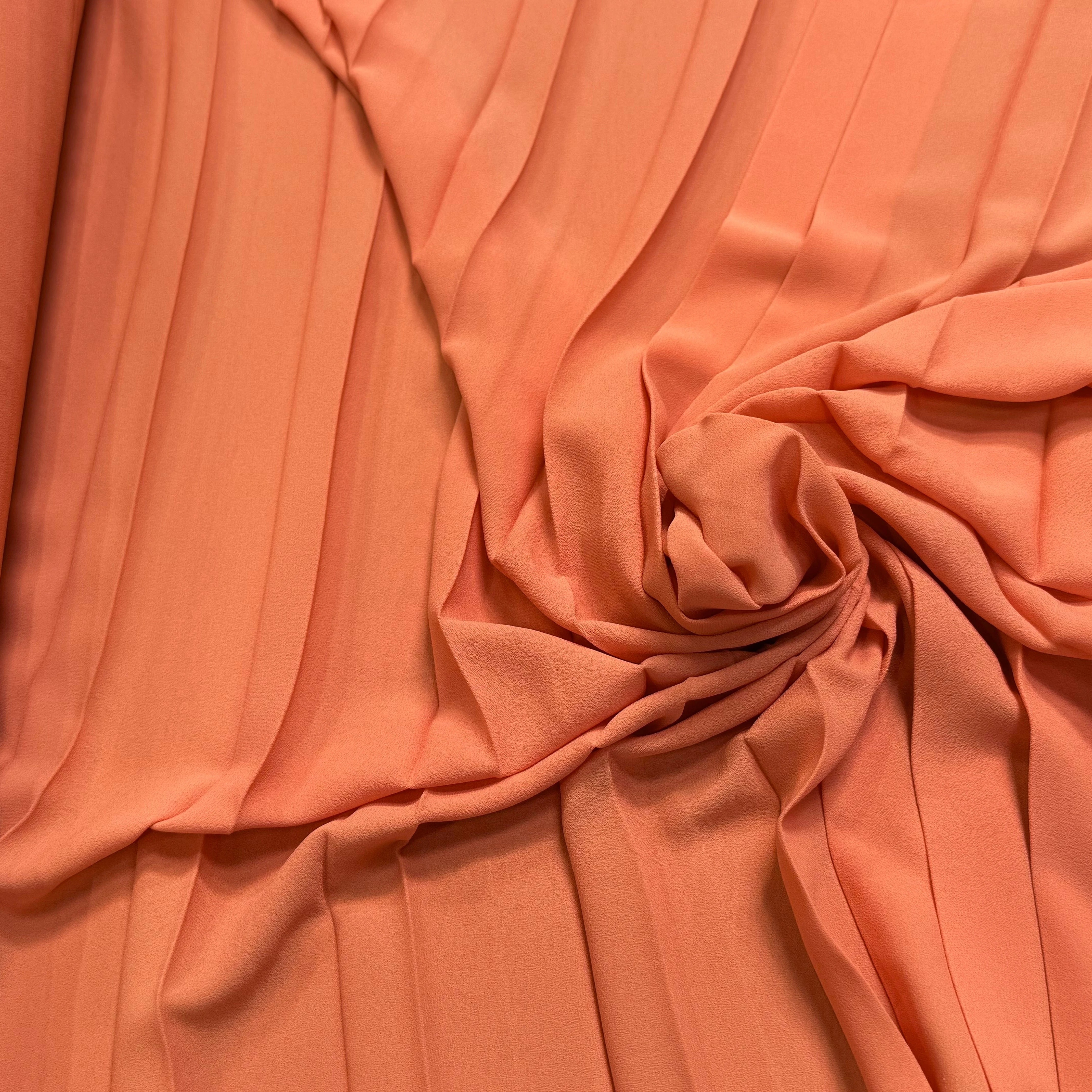 CREPE PLISSÉ FLUIDE ORANGE - My Little Coupon