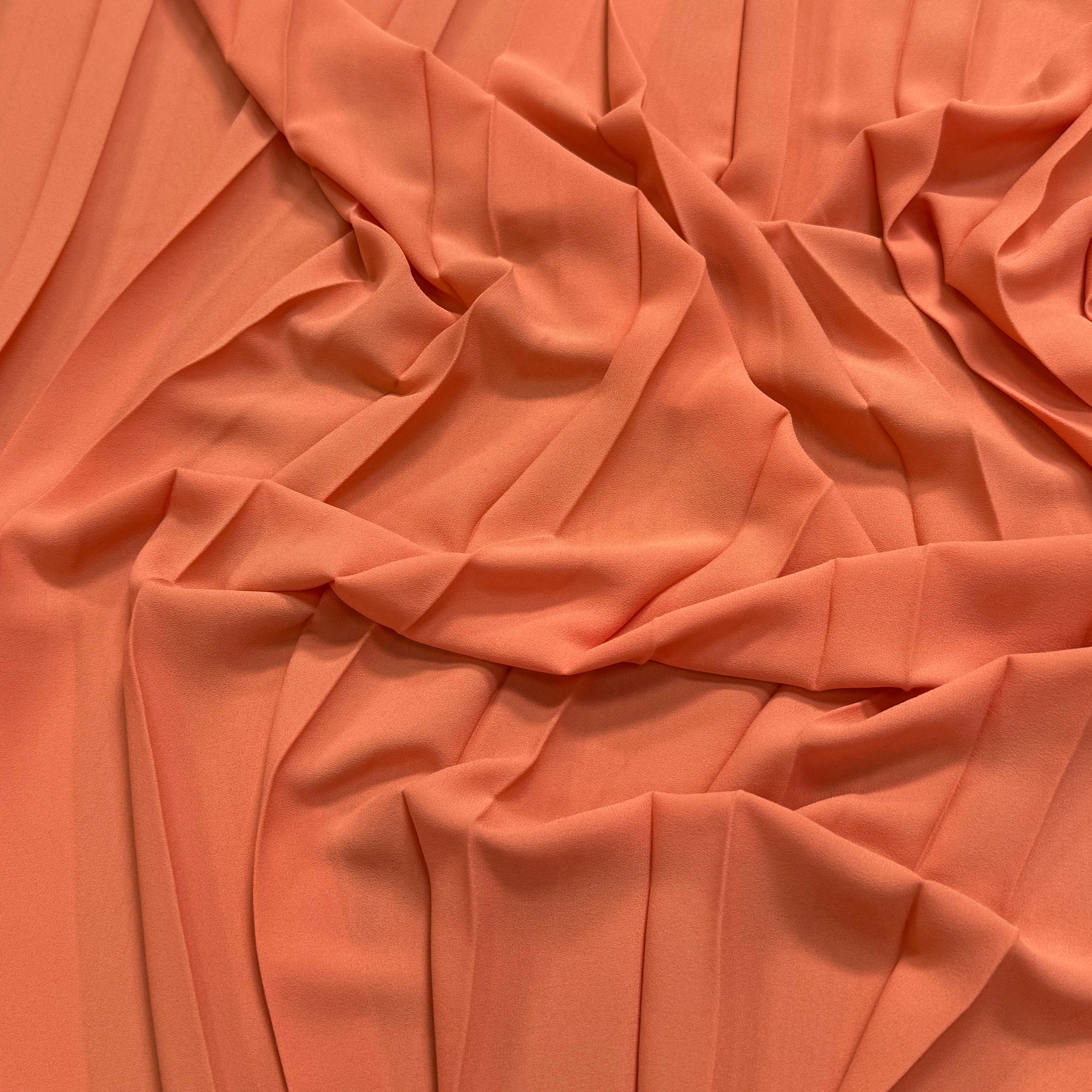 CREPE PLISSÉ FLUIDE ORANGE - My Little Coupon