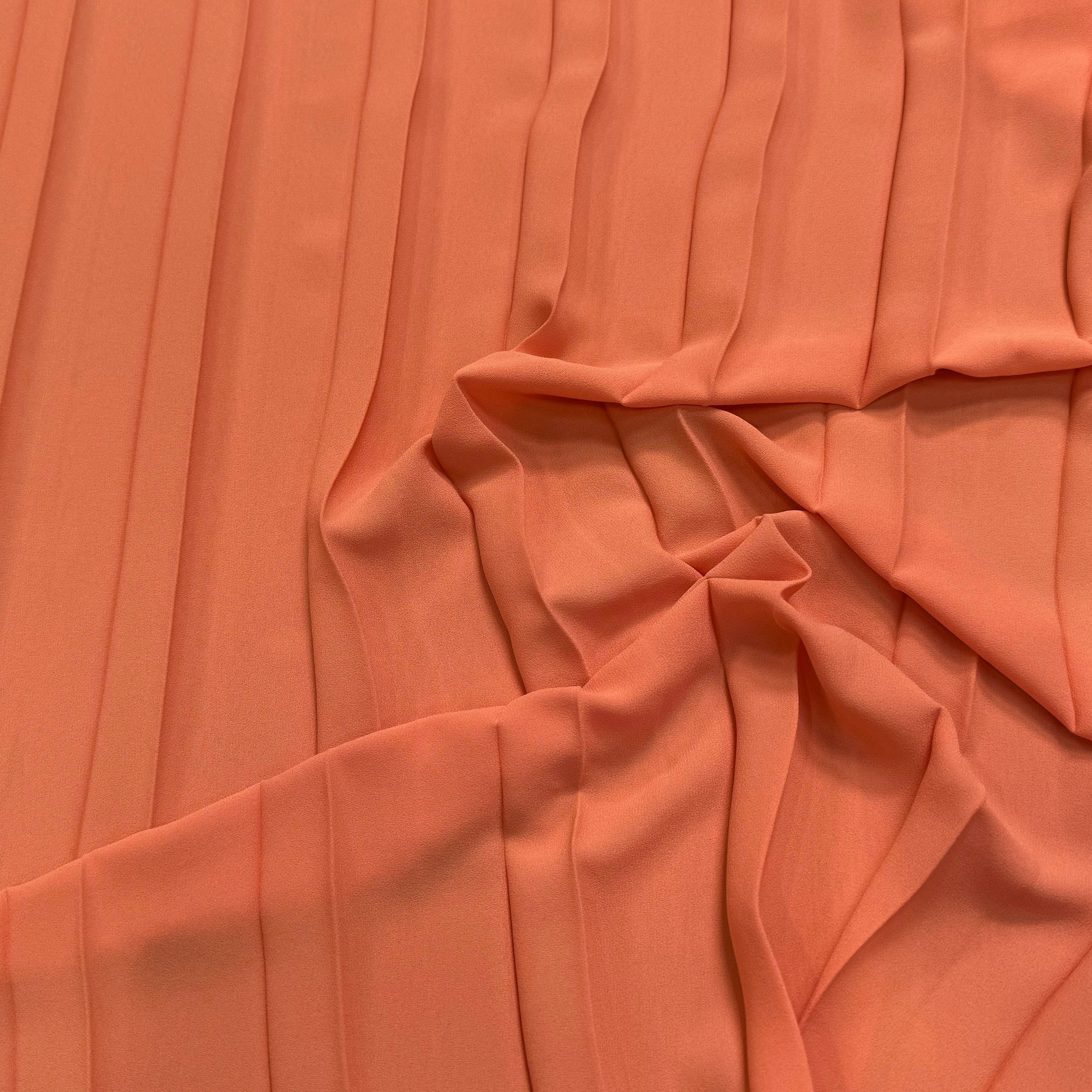 CREPE PLISSÉ FLUIDE ORANGE - My Little Coupon