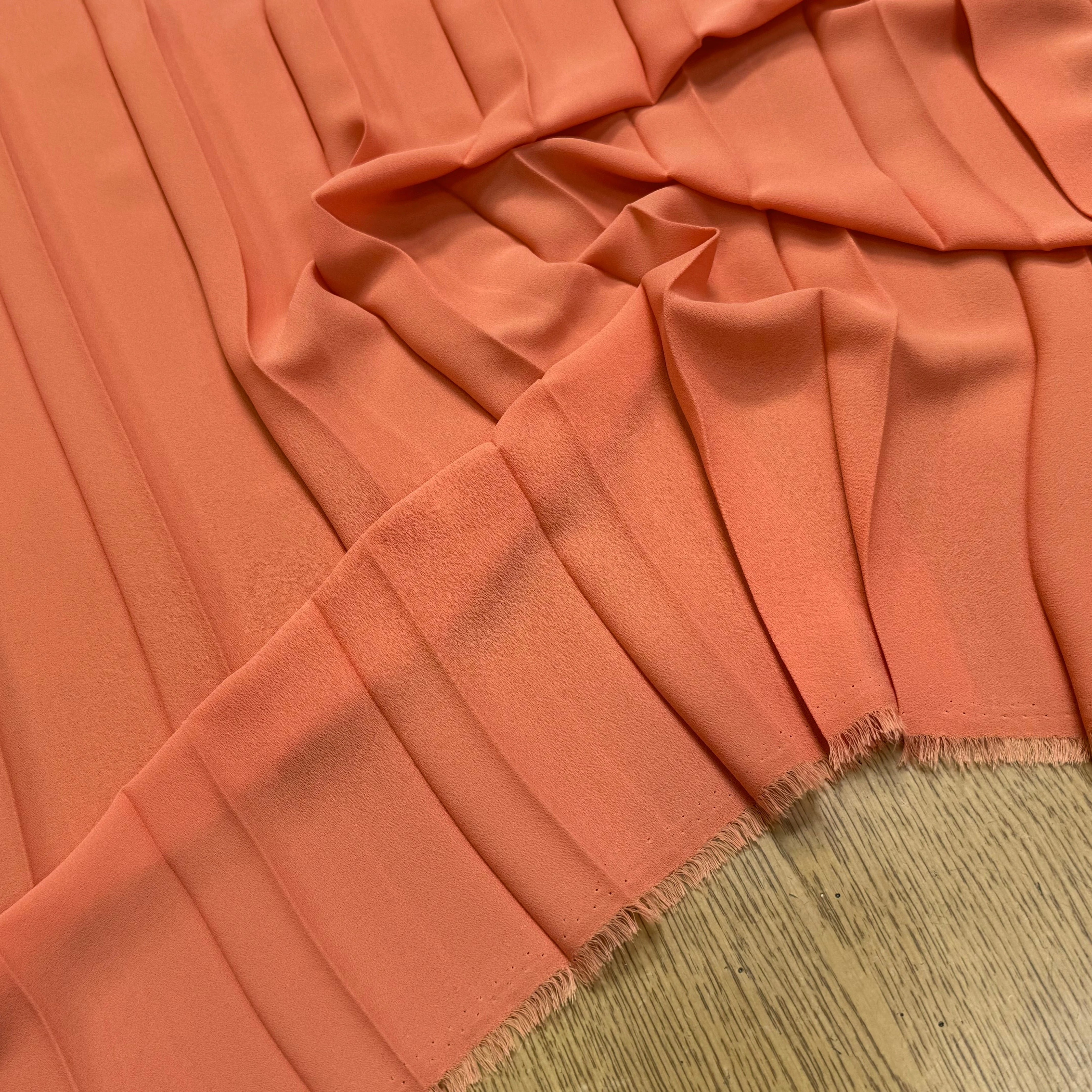 CREPE PLISSÉ FLUIDE ORANGE - My Little Coupon
