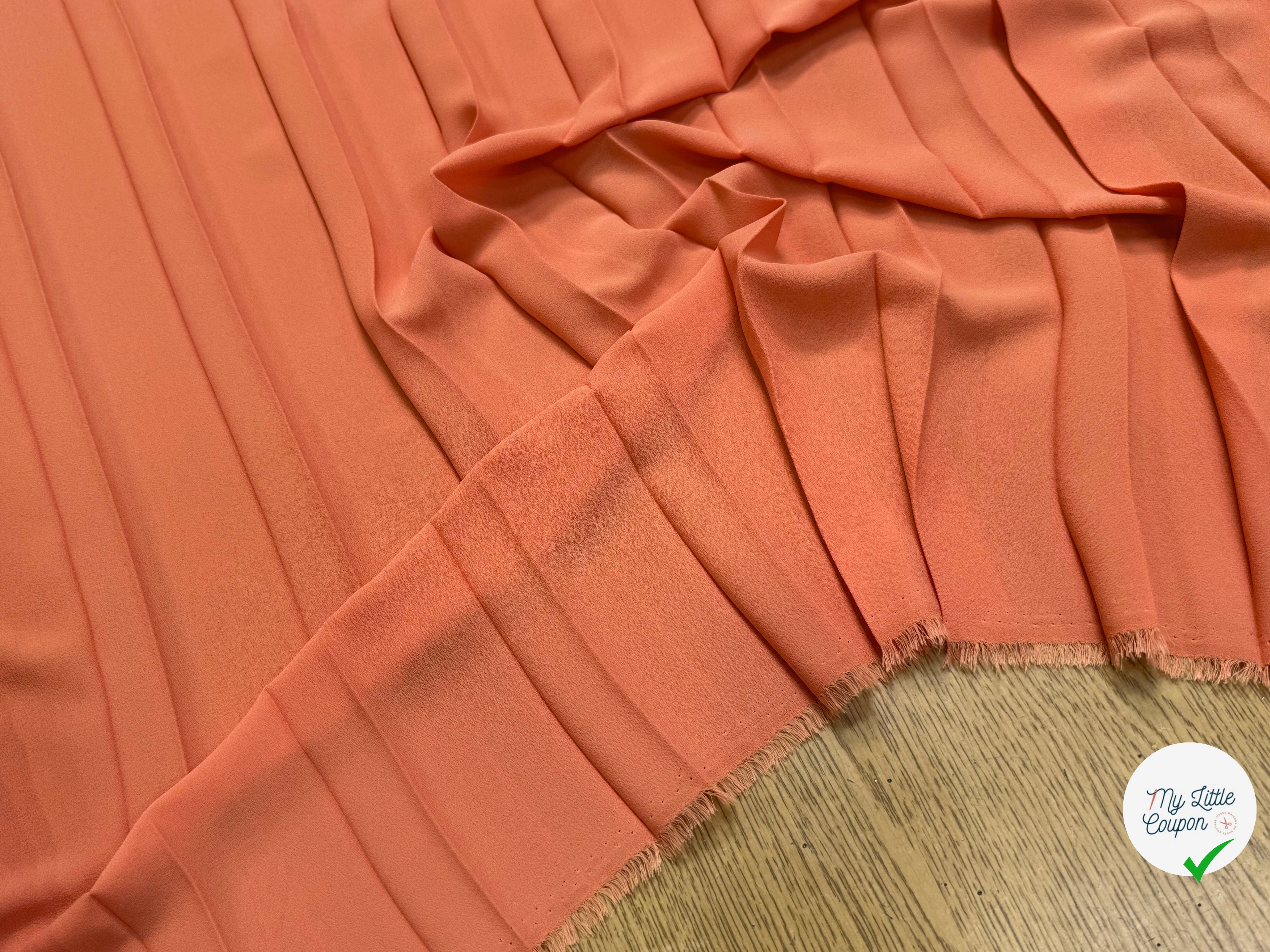 CREPE PLISSÉ FLUIDE ORANGE - My Little Coupon