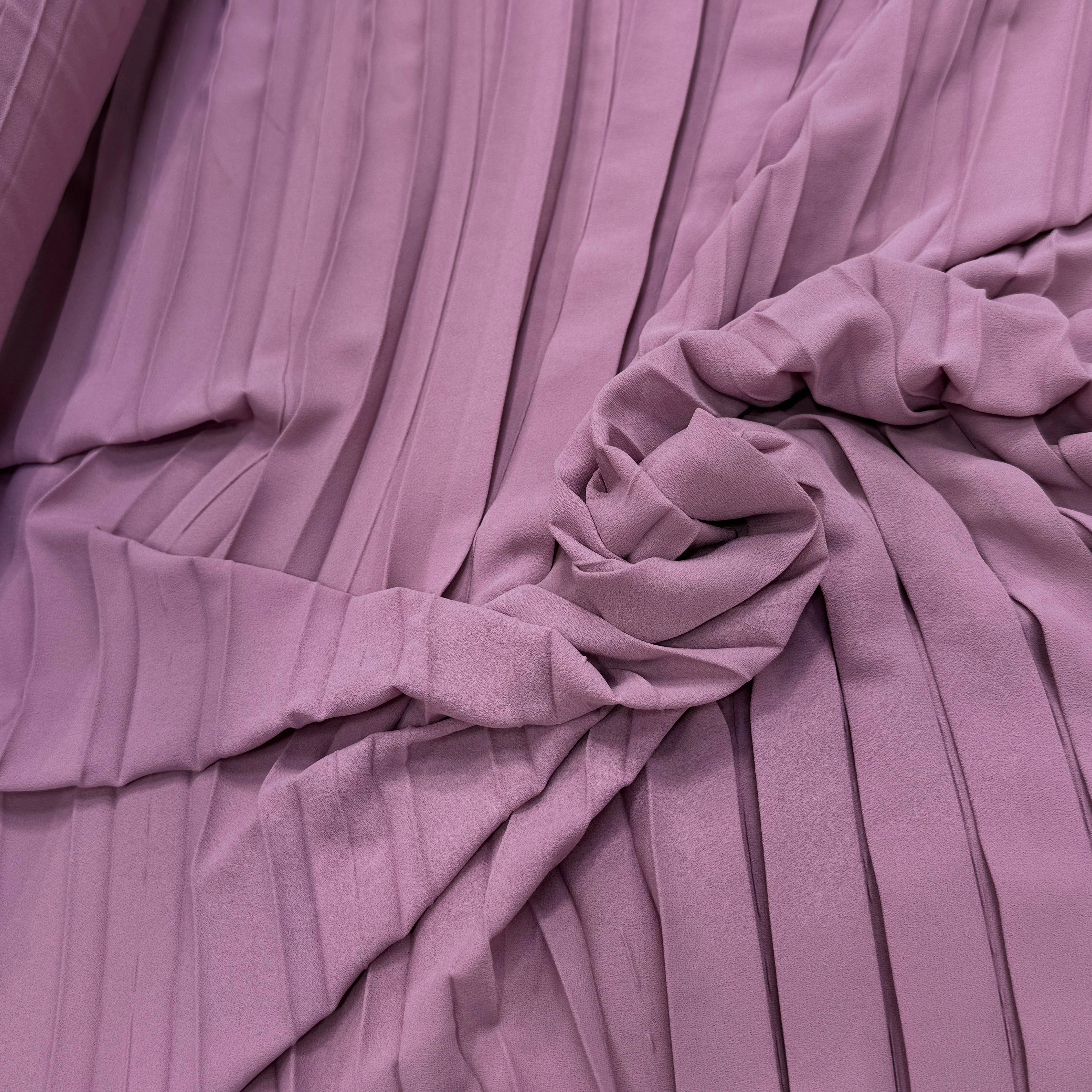 CREPE PLISSÉ FLUIDE VIEUX ROSE - My Little Coupon