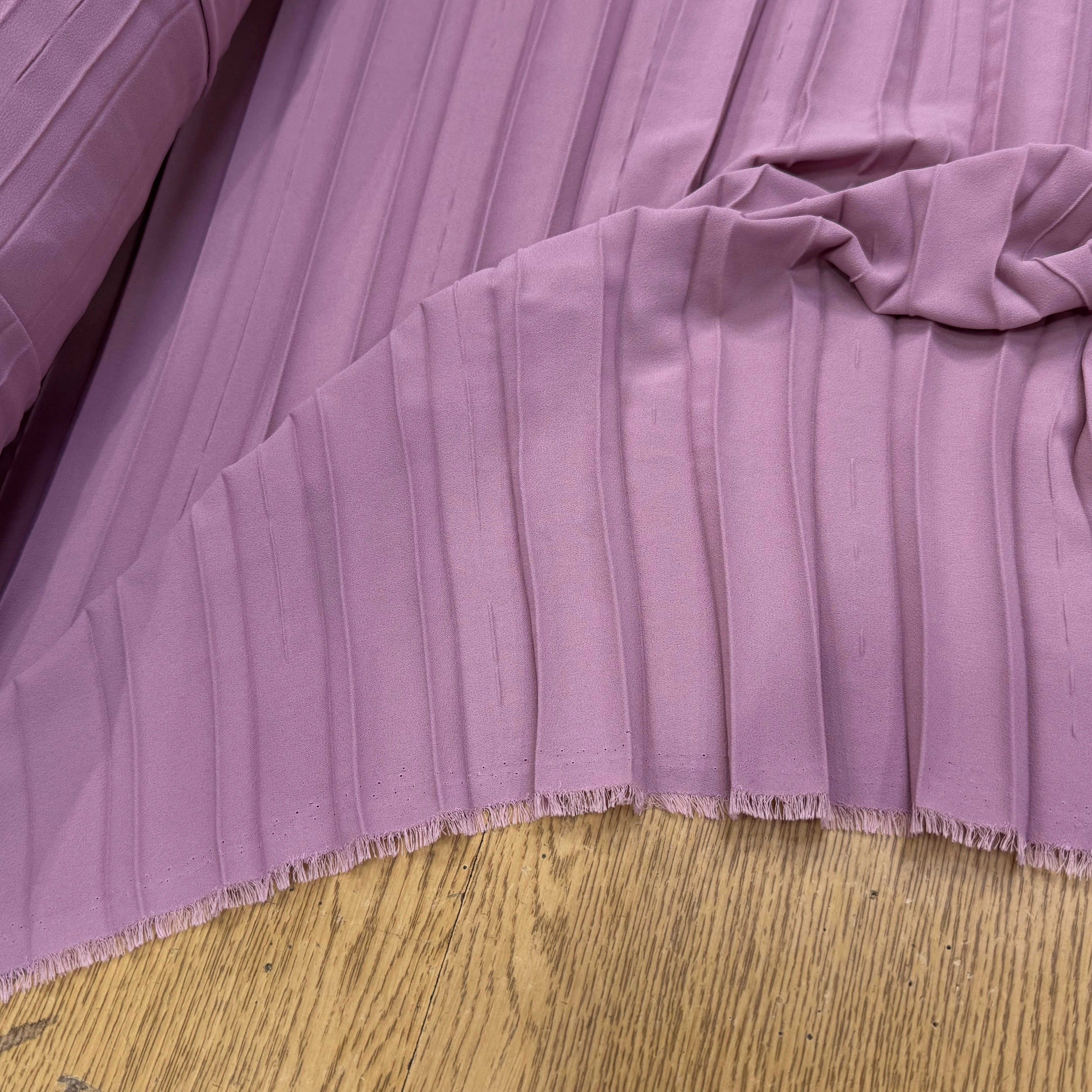 CREPE PLISSÉ FLUIDE VIEUX ROSE - My Little Coupon