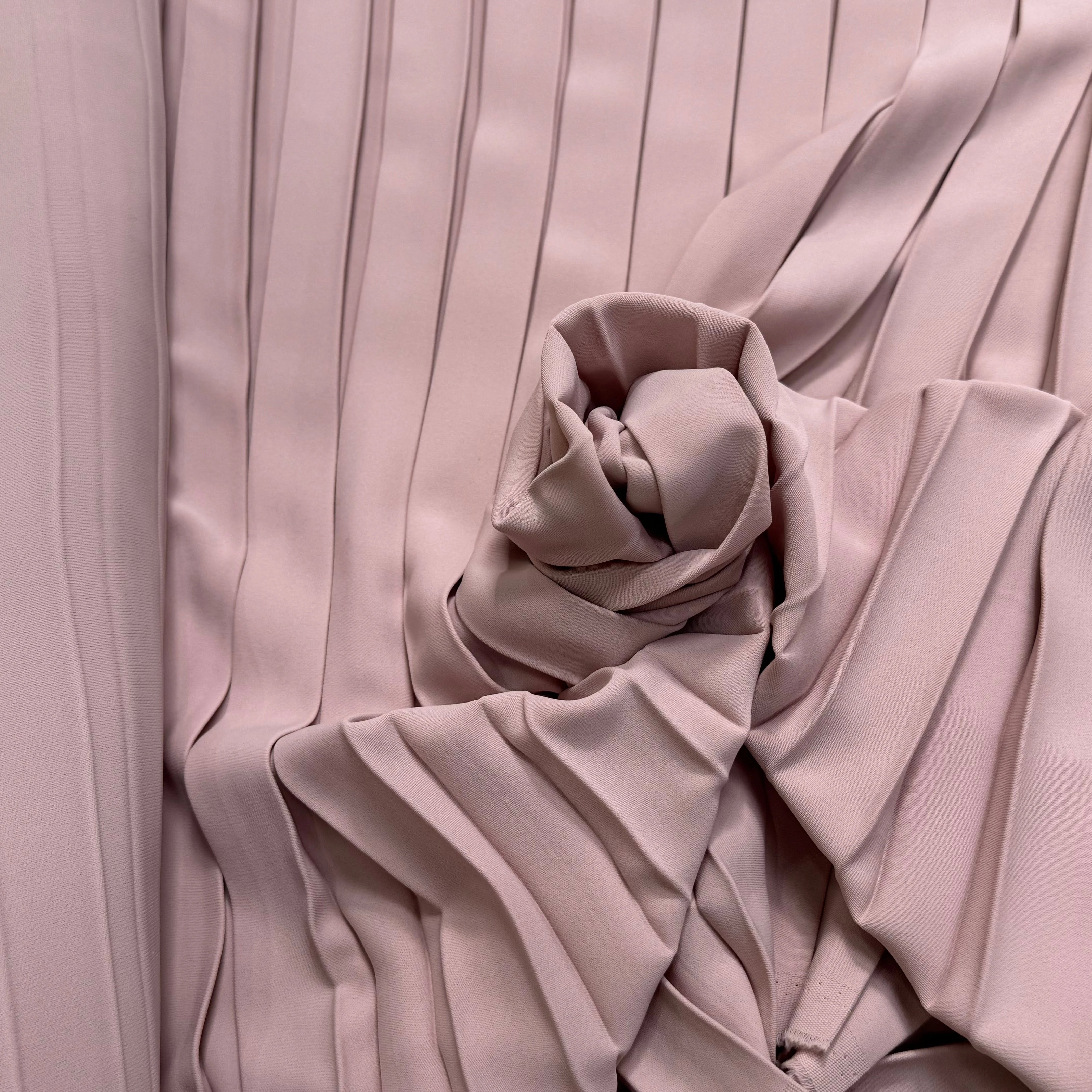 CREPE PLISSÉ LOURD ROSE PALE - My Little Coupon
