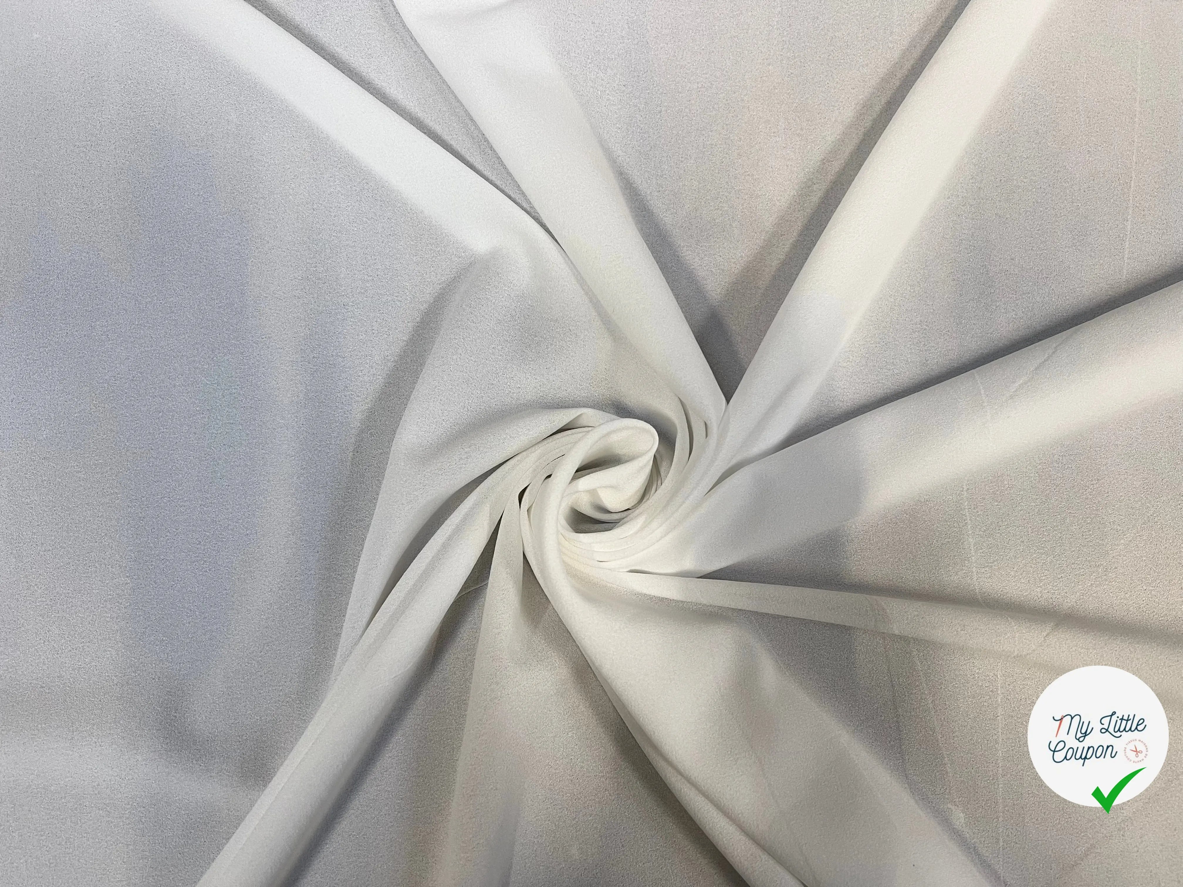 CRÊPE POLYESTER JAPONAIS BLANC - My Little Coupon