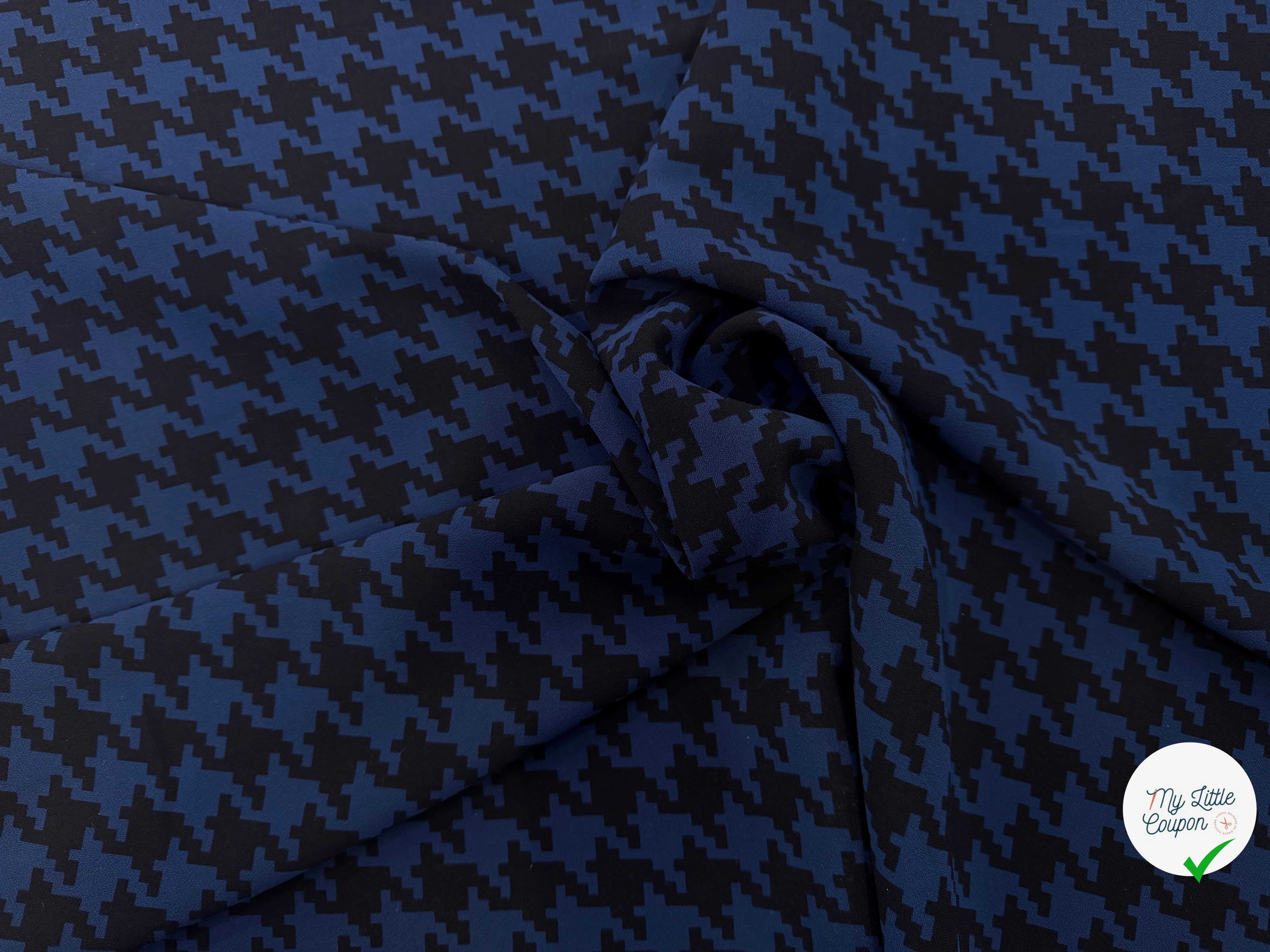 CRÊPE POLYESTER JAPONAIS PIED DE COQ - My Little Coupon