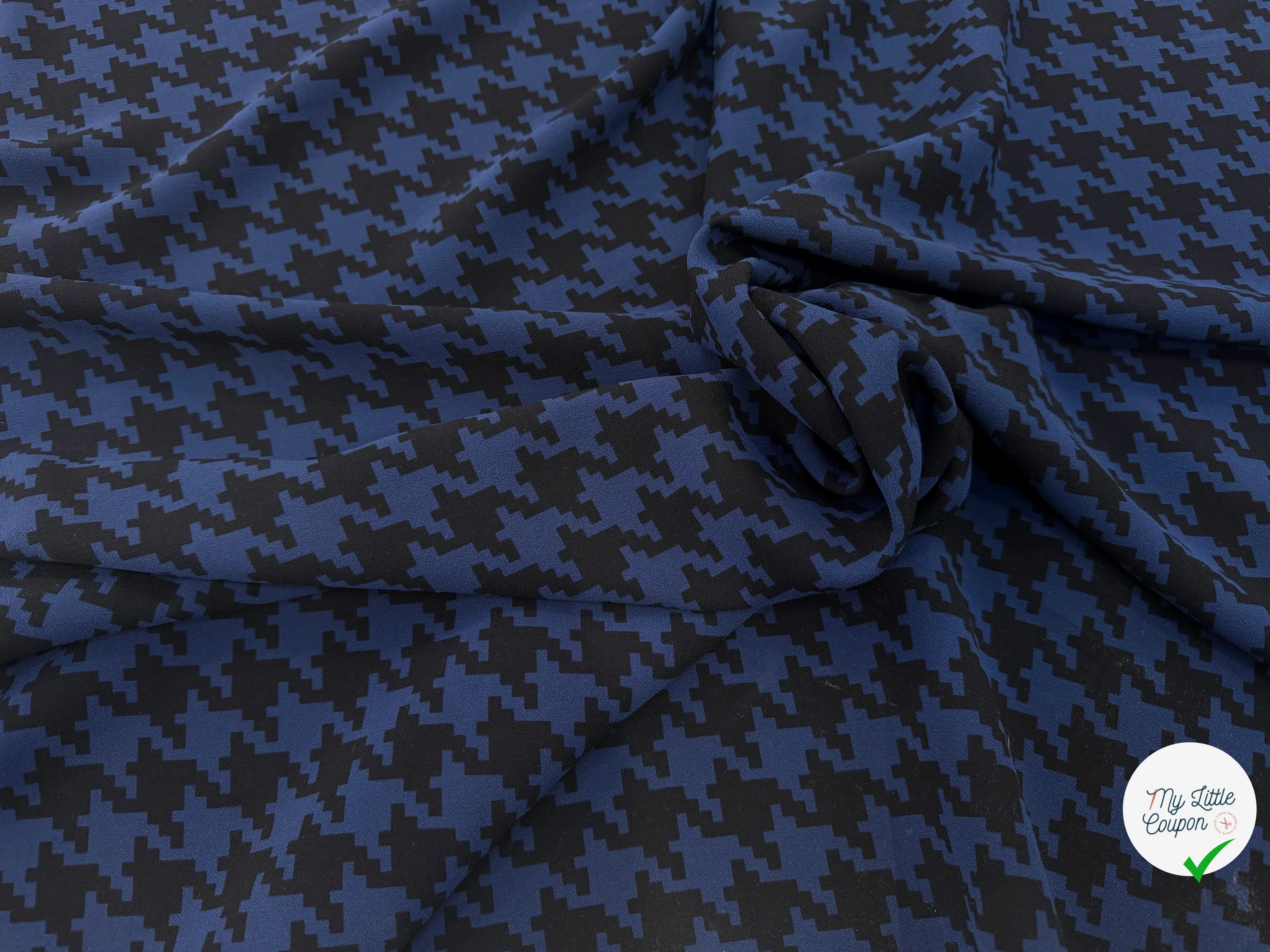 CRÊPE POLYESTER JAPONAIS PIED DE COQ - My Little Coupon