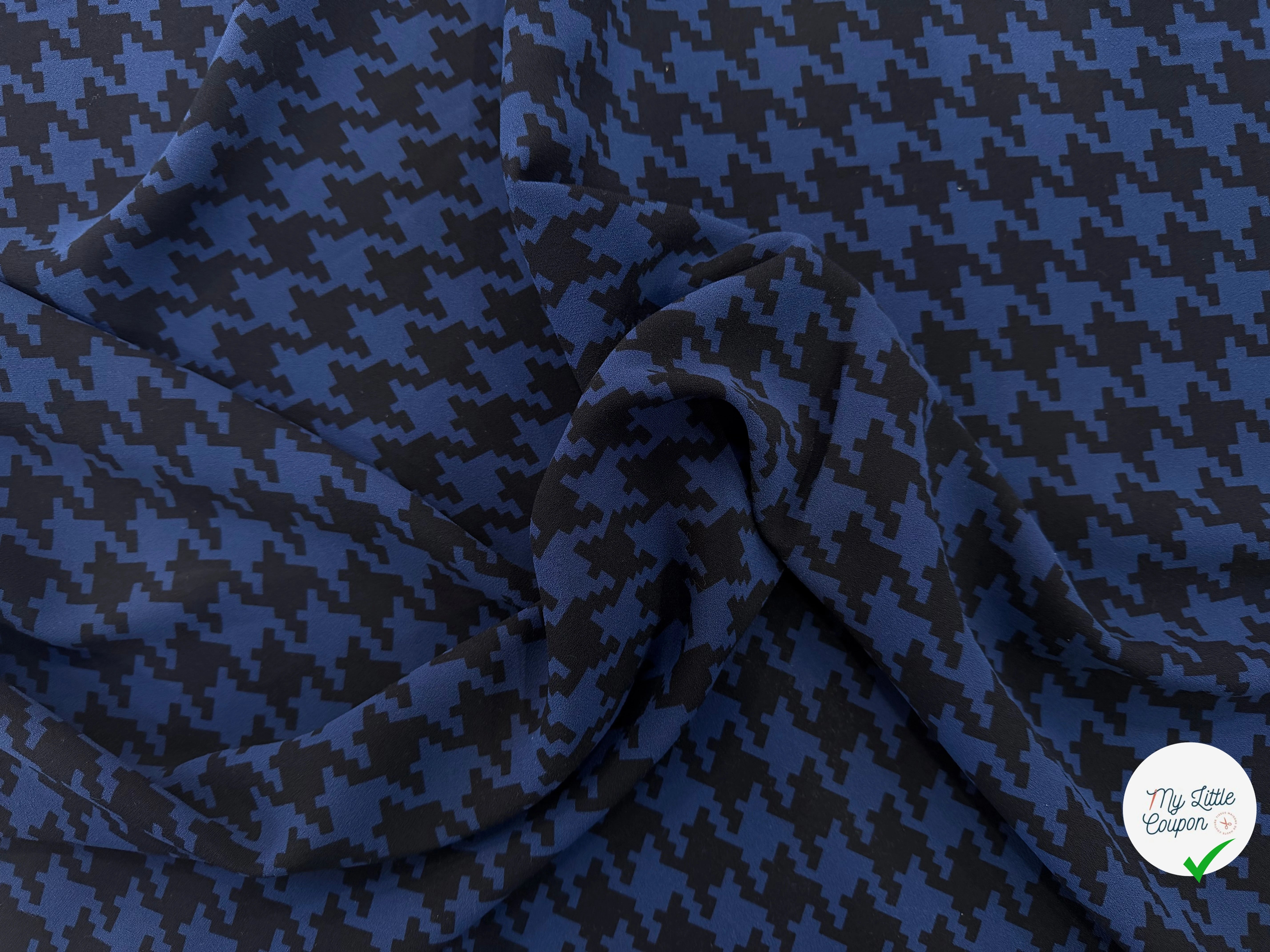 CRÊPE POLYESTER JAPONAIS PIED DE COQ - My Little Coupon