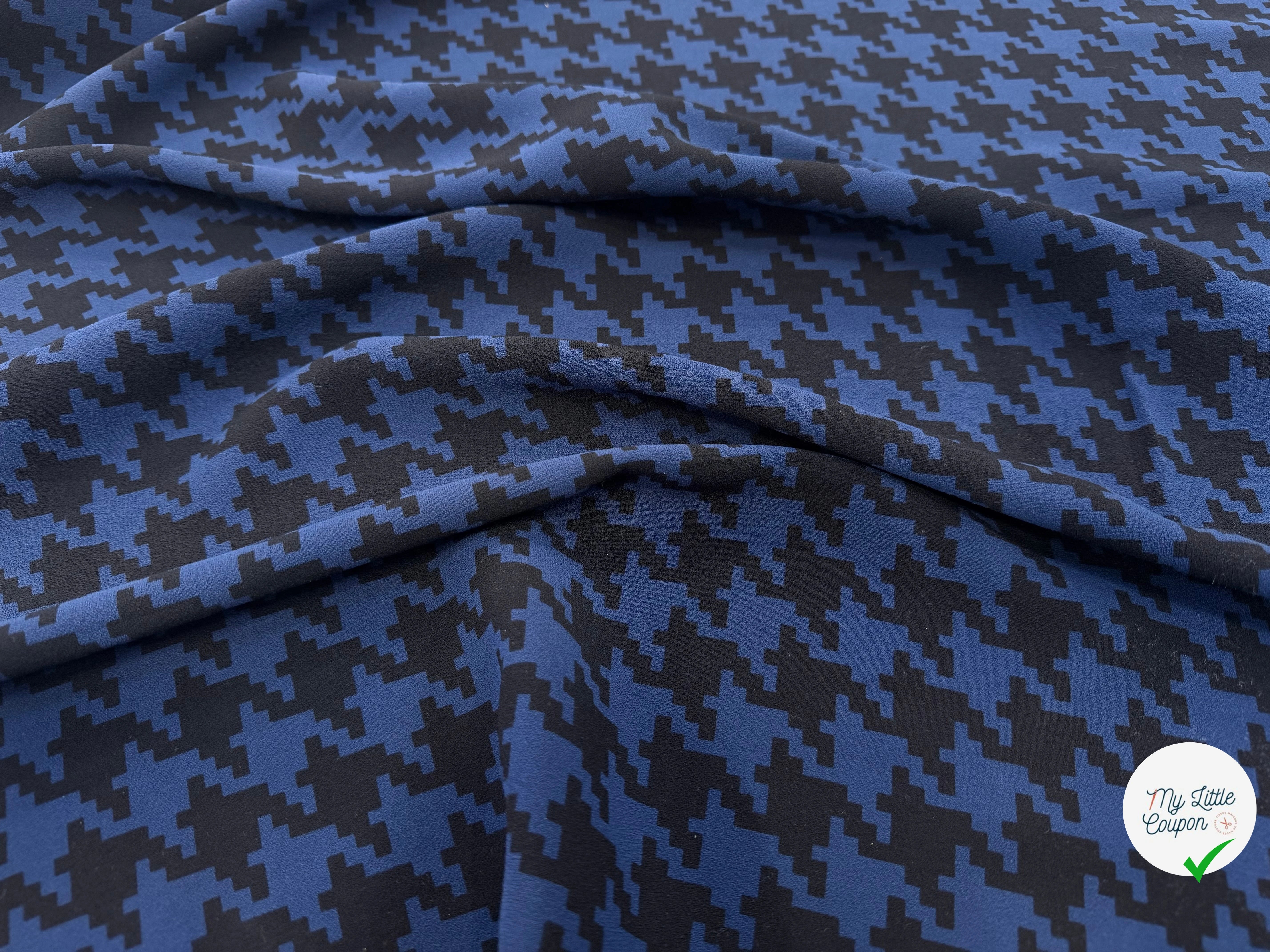 CRÊPE POLYESTER JAPONAIS PIED DE COQ - My Little Coupon