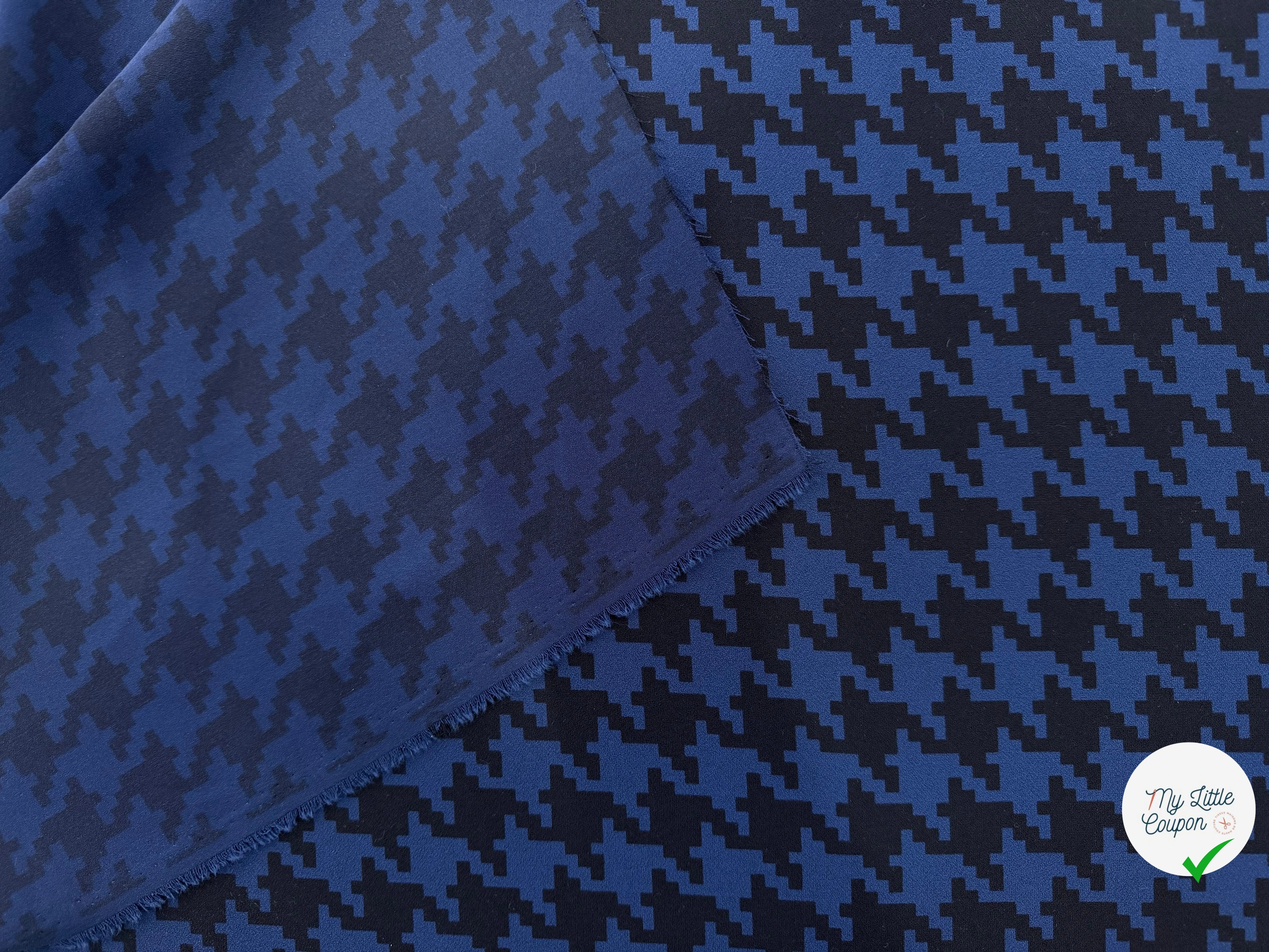 CRÊPE POLYESTER JAPONAIS PIED DE COQ - My Little Coupon