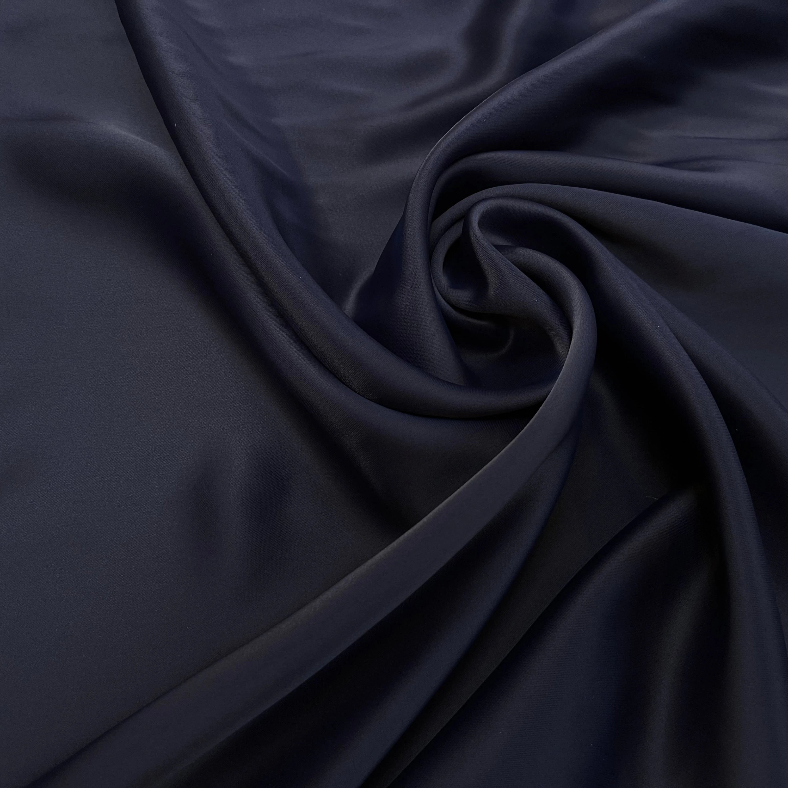 CREPE SATIN BLEU NAVY - My Little Coupon
