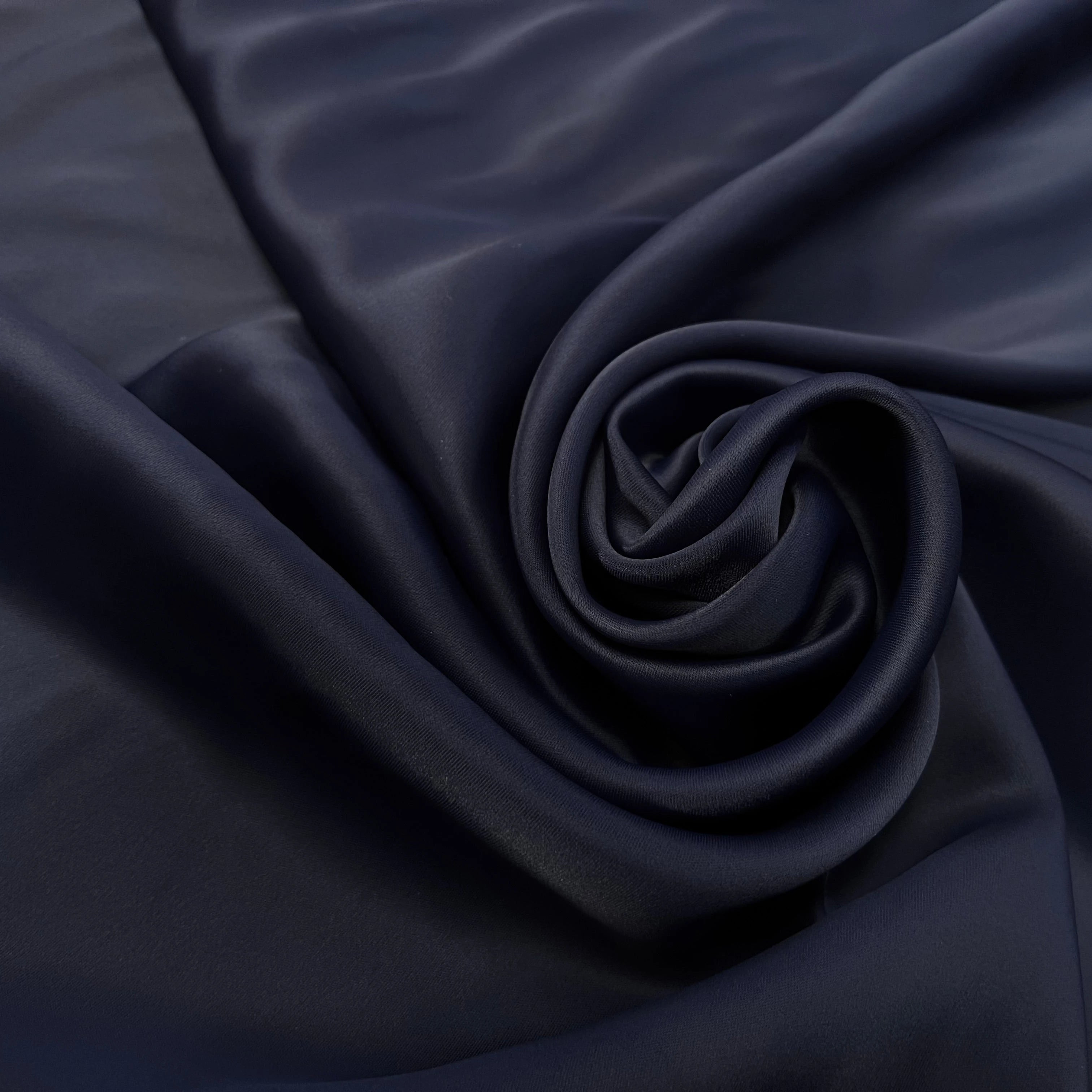 CREPE SATIN BLEU NAVY - My Little Coupon