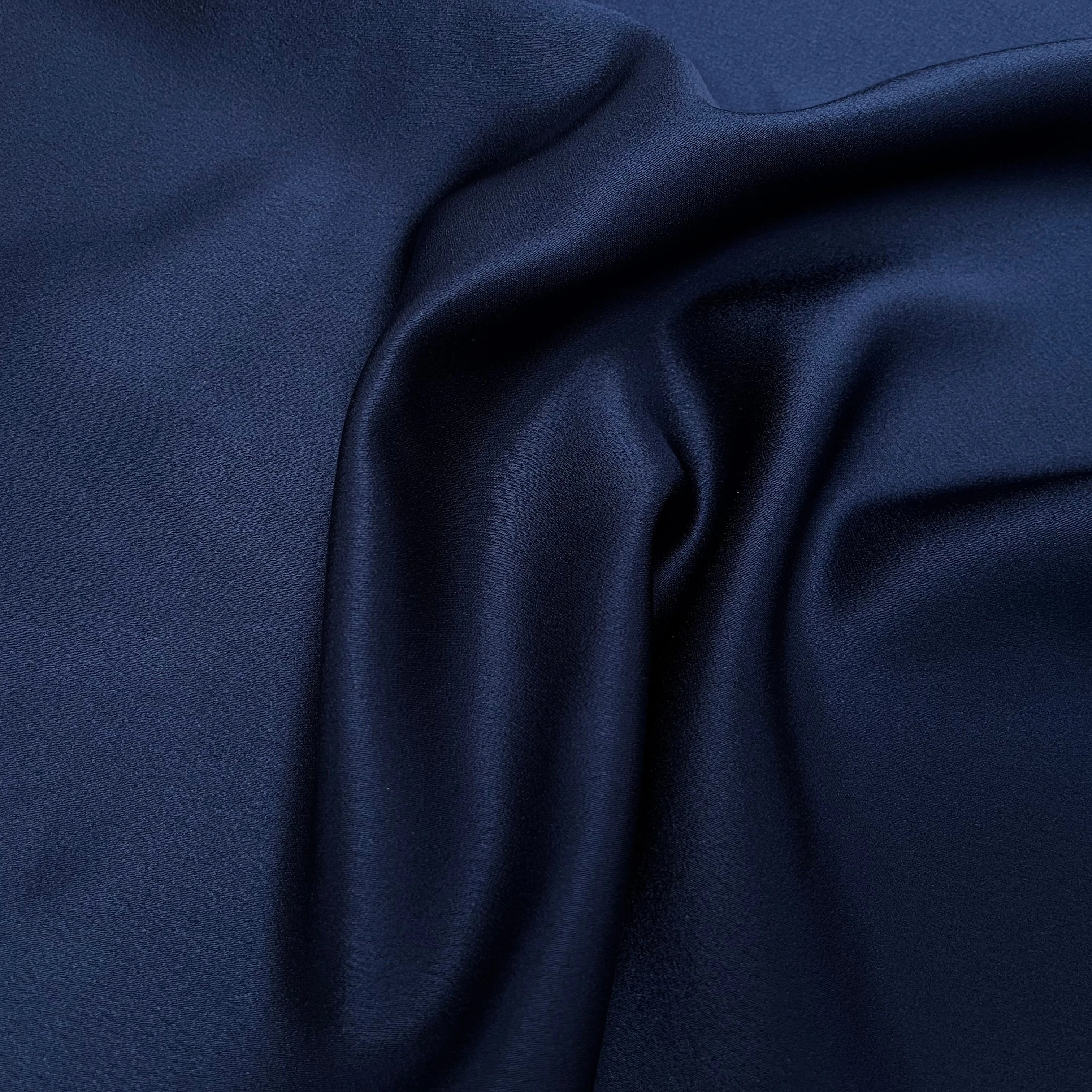 CREPE SATINÉ BLEU FLUIDE - My Little Coupon