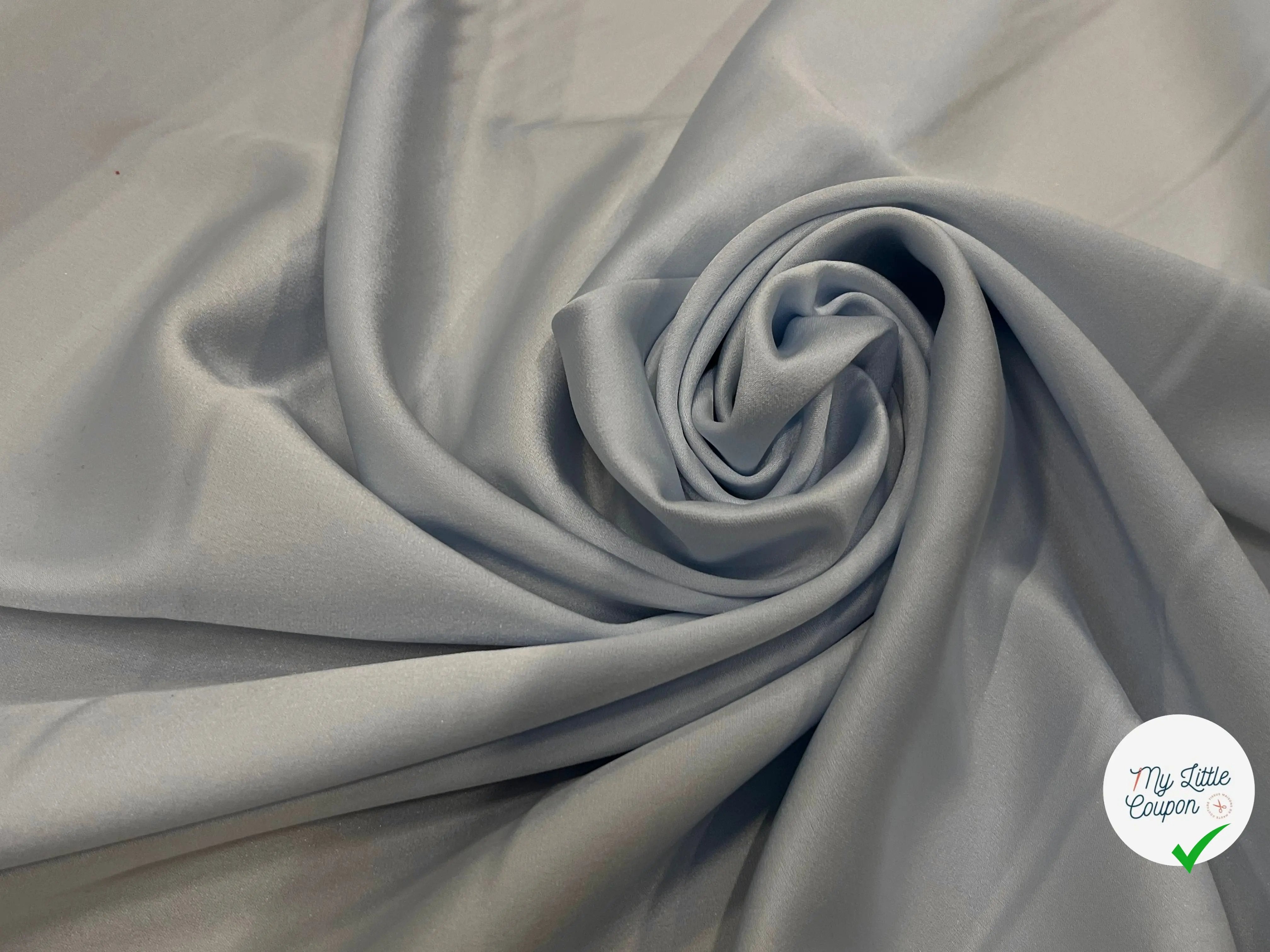 CREPE SATINÉ LOURD MADE IN JAPAN ICEBERG - My Little Coupon