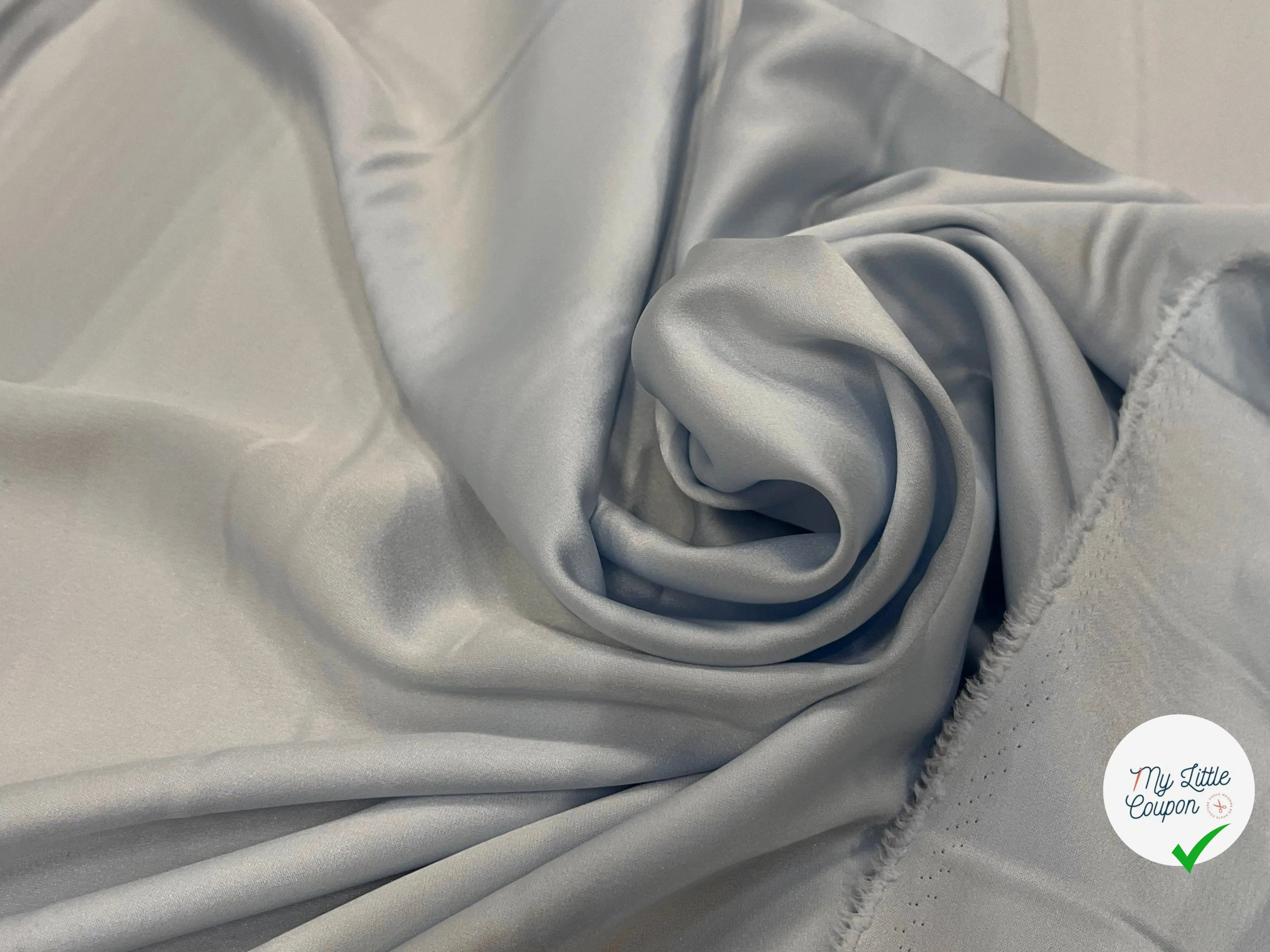 CREPE SATINÉ LOURD MADE IN JAPAN ICEBERG - My Little Coupon