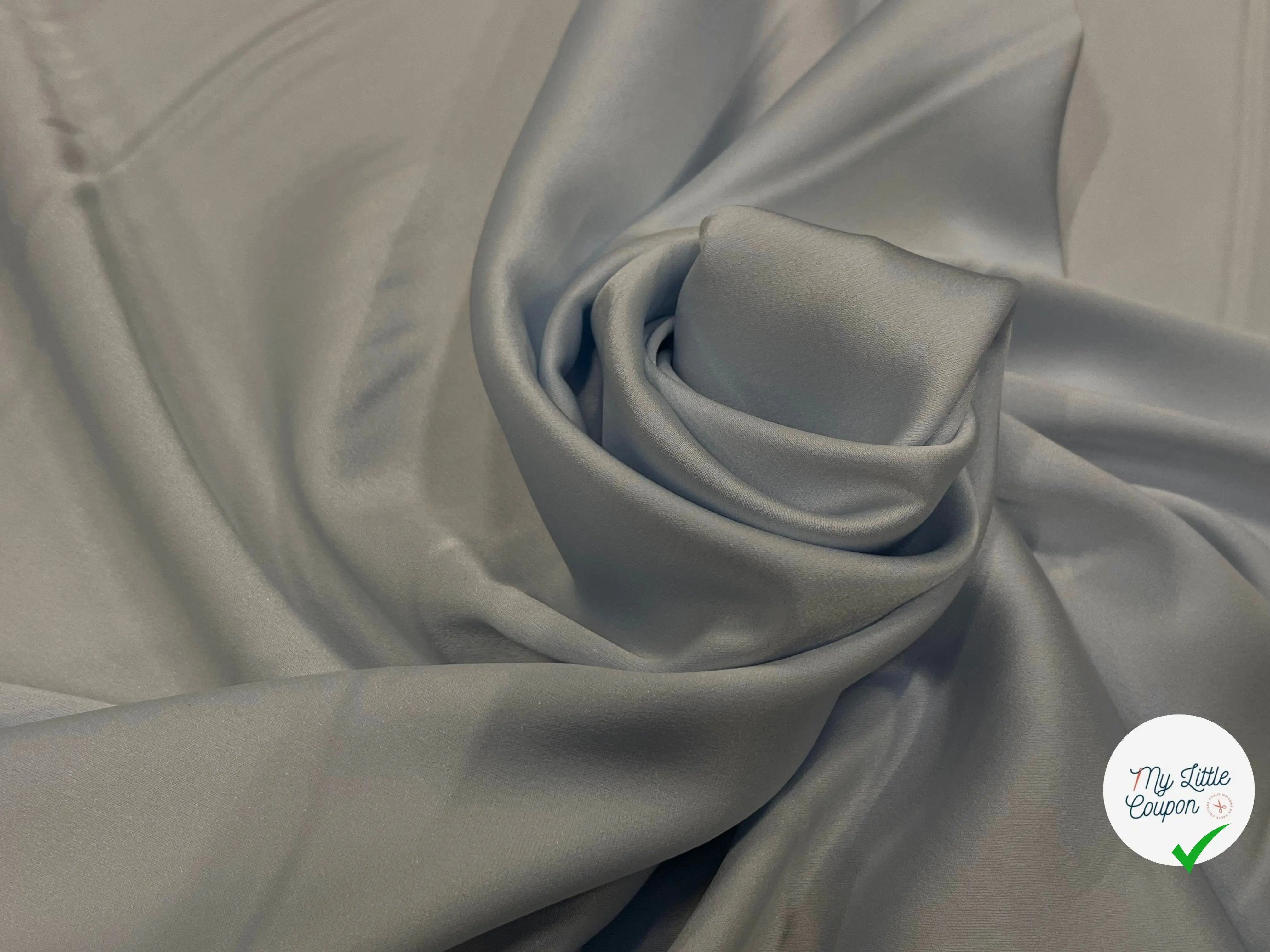 CREPE SATINÉ LOURD MADE IN JAPAN ICEBERG - My Little Coupon