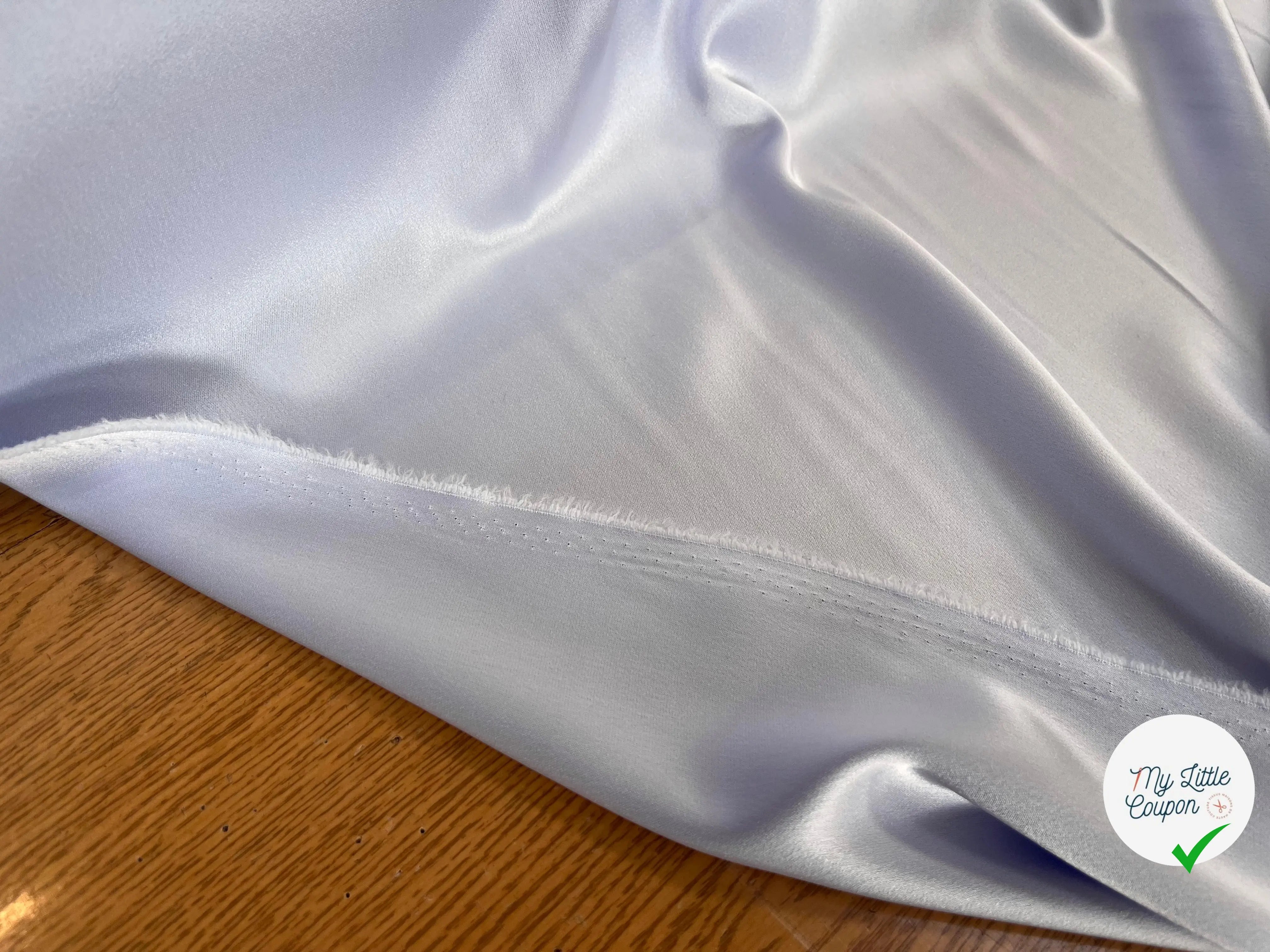 CREPE SATINÉ MADE IN JAPAN BLEU LAVANDE - My Little Coupon