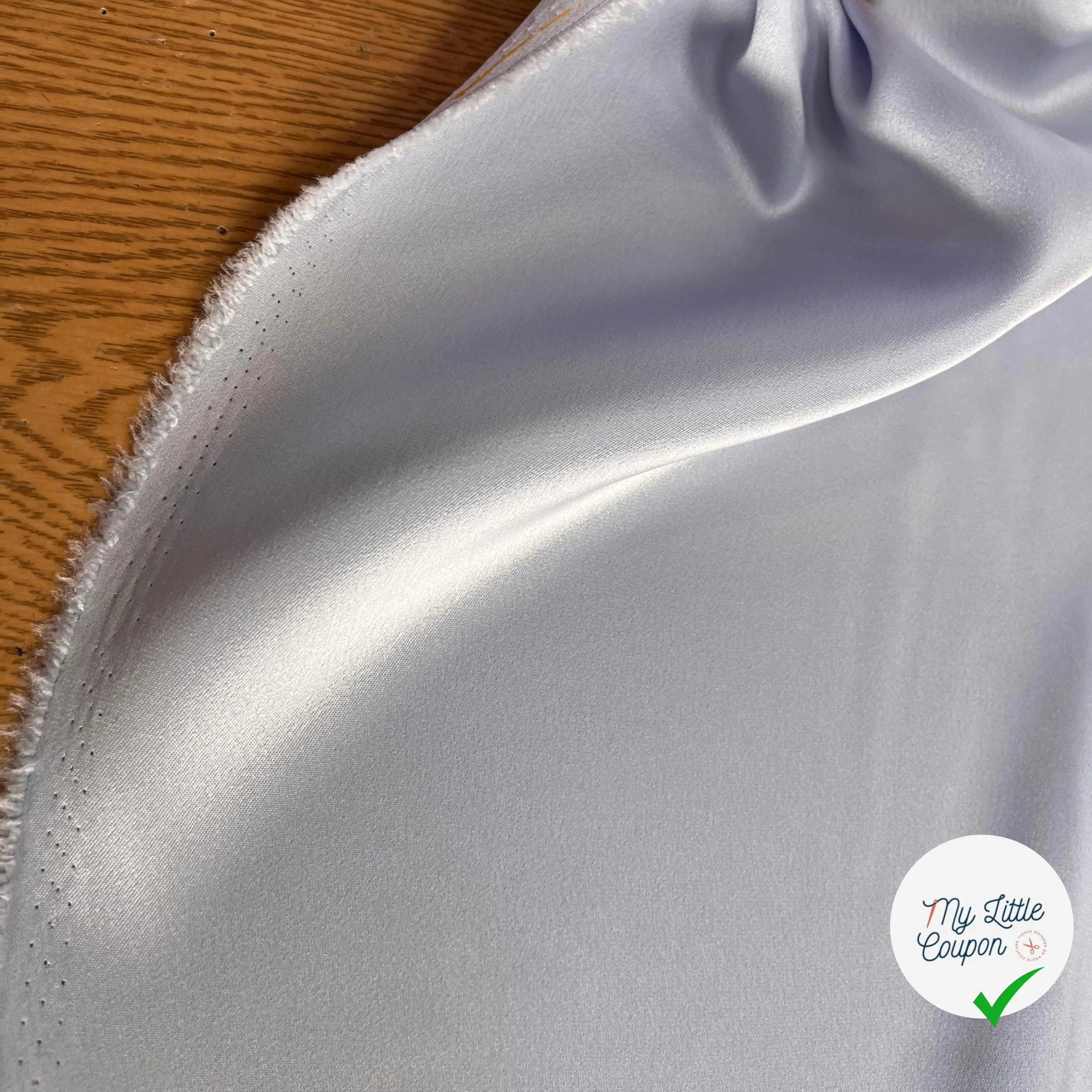 CREPE SATINÉ MADE IN JAPAN BLEU LAVANDE - My Little Coupon