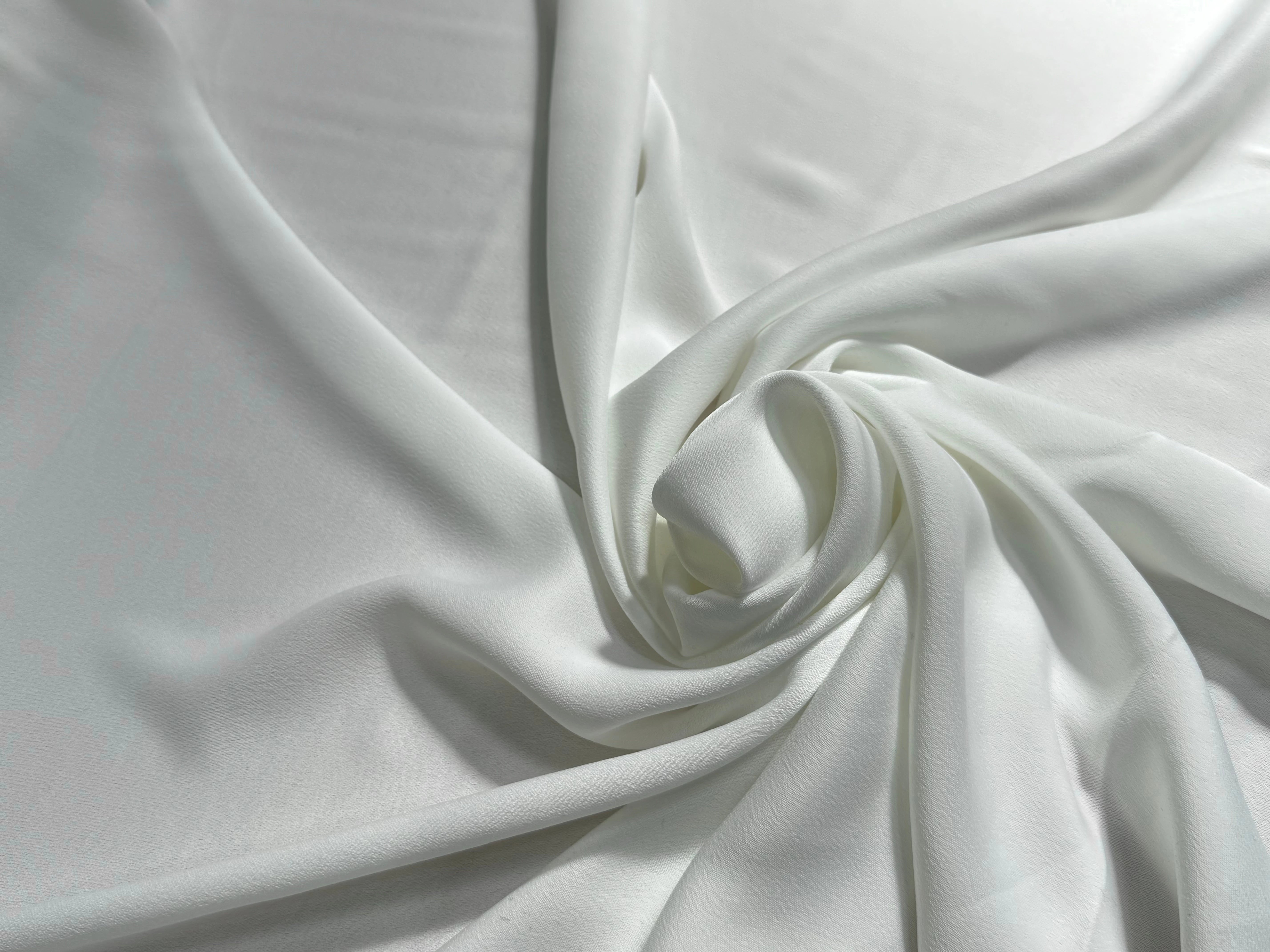 CREPE SEMI-LOURD ENVERS SATIN BLANC TOMBÉ PARFAIT - My Little Coupon