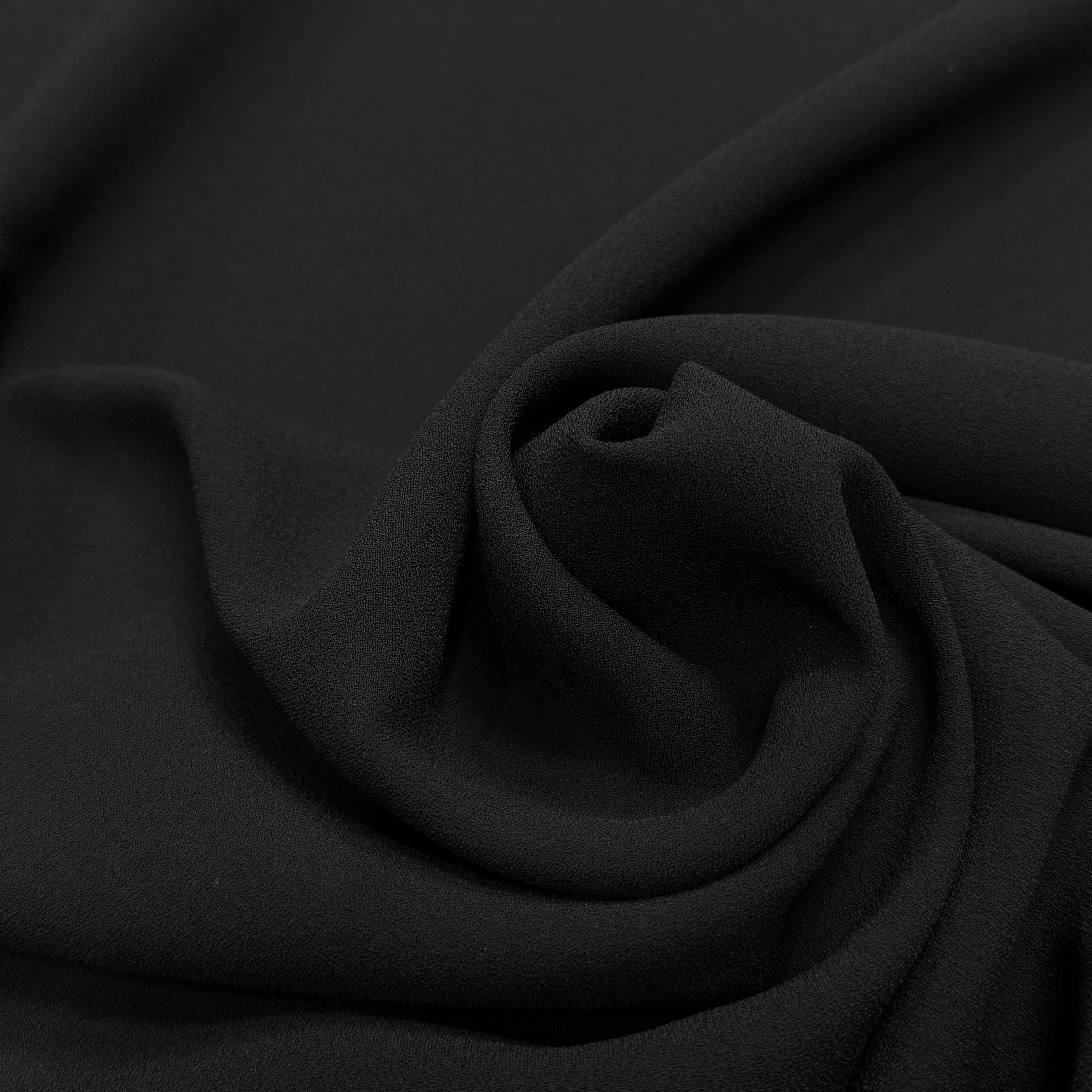 CREPE SEMI-LOURD QUALITÉ COUTURE NOIR - My Little Coupon