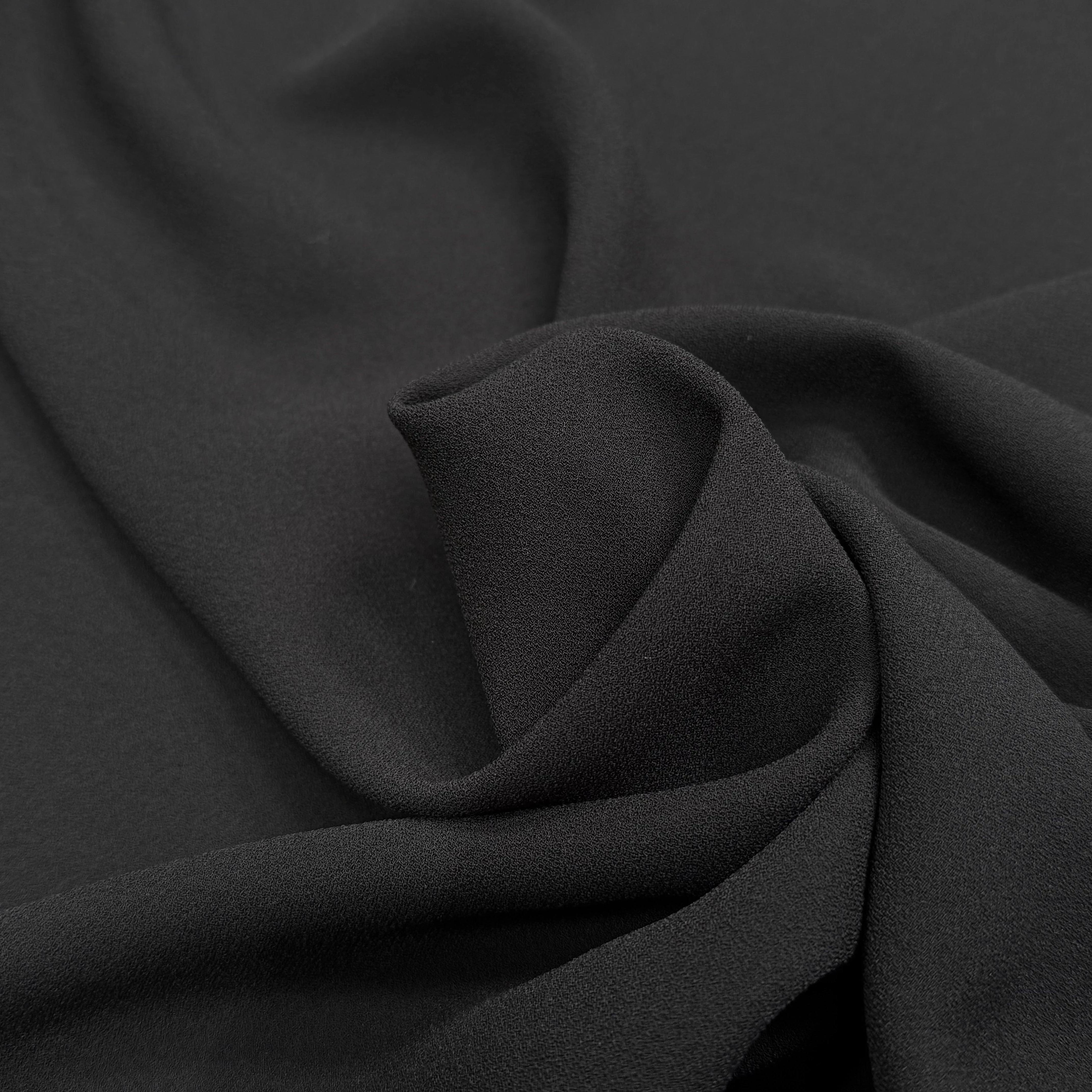 CREPE SEMI-LOURD QUALITÉ COUTURE NOIR - My Little Coupon