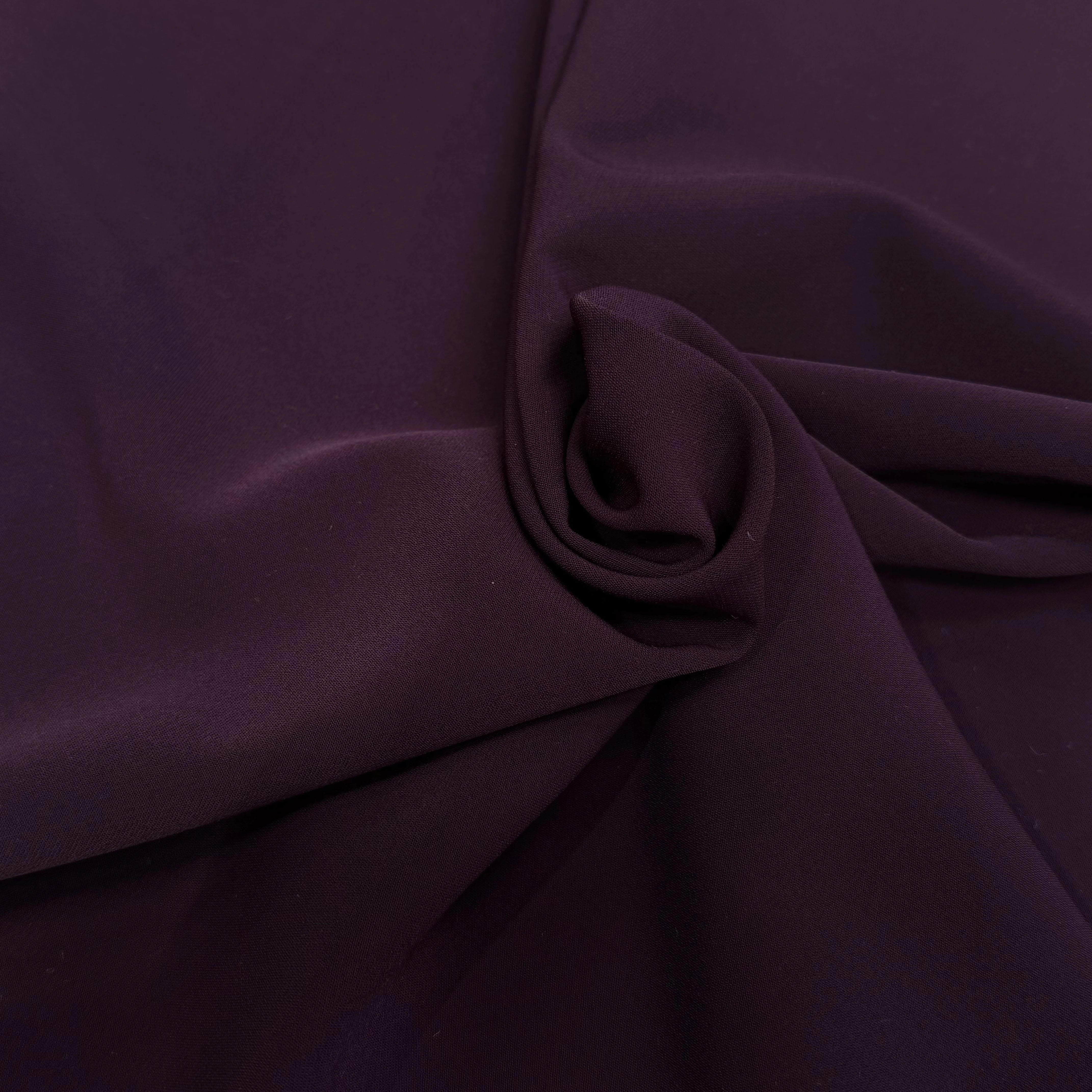 CRÊPE SEMI-LOURD VIOLET AUBERGINE - My Little Coupon