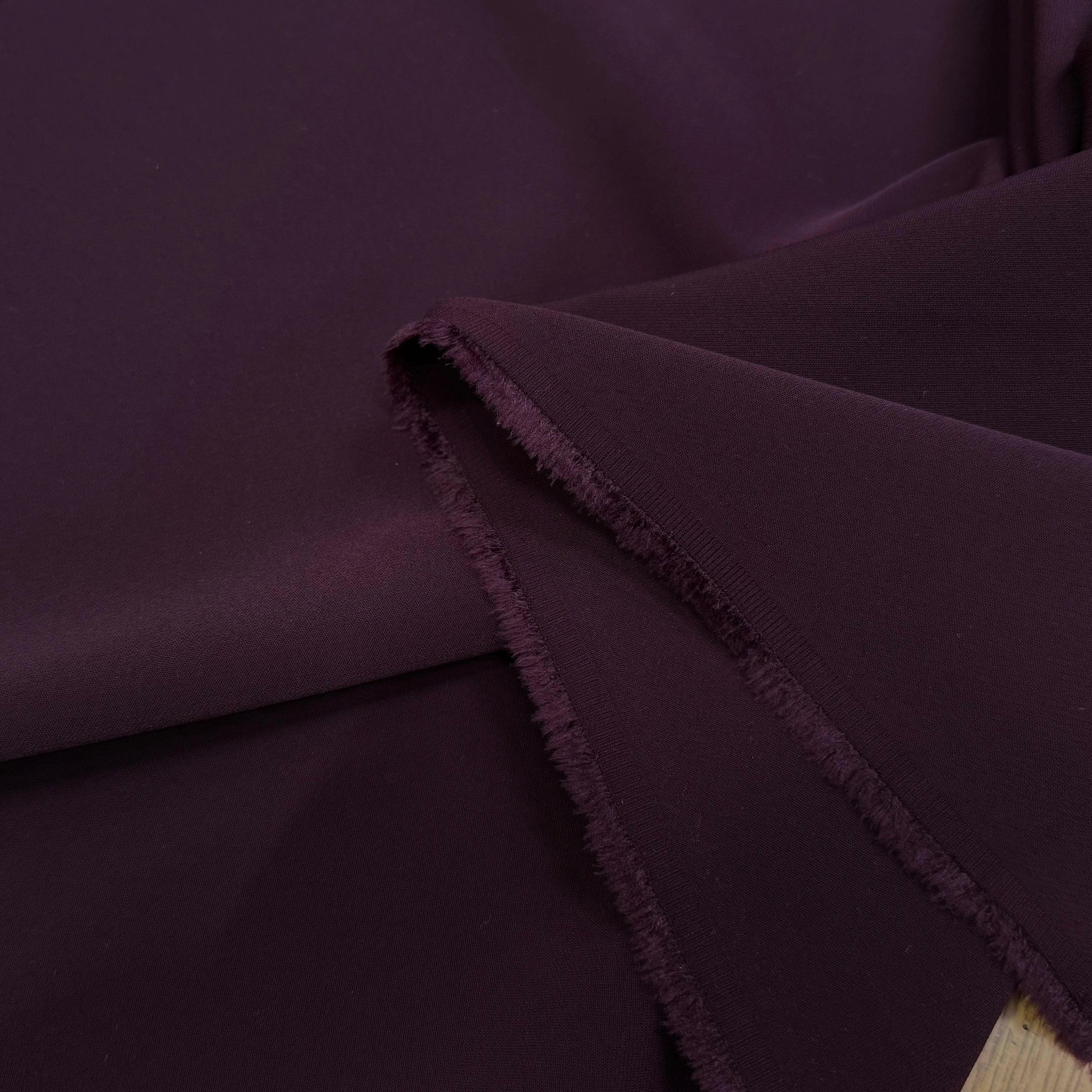 CRÊPE SEMI-LOURD VIOLET AUBERGINE - My Little Coupon