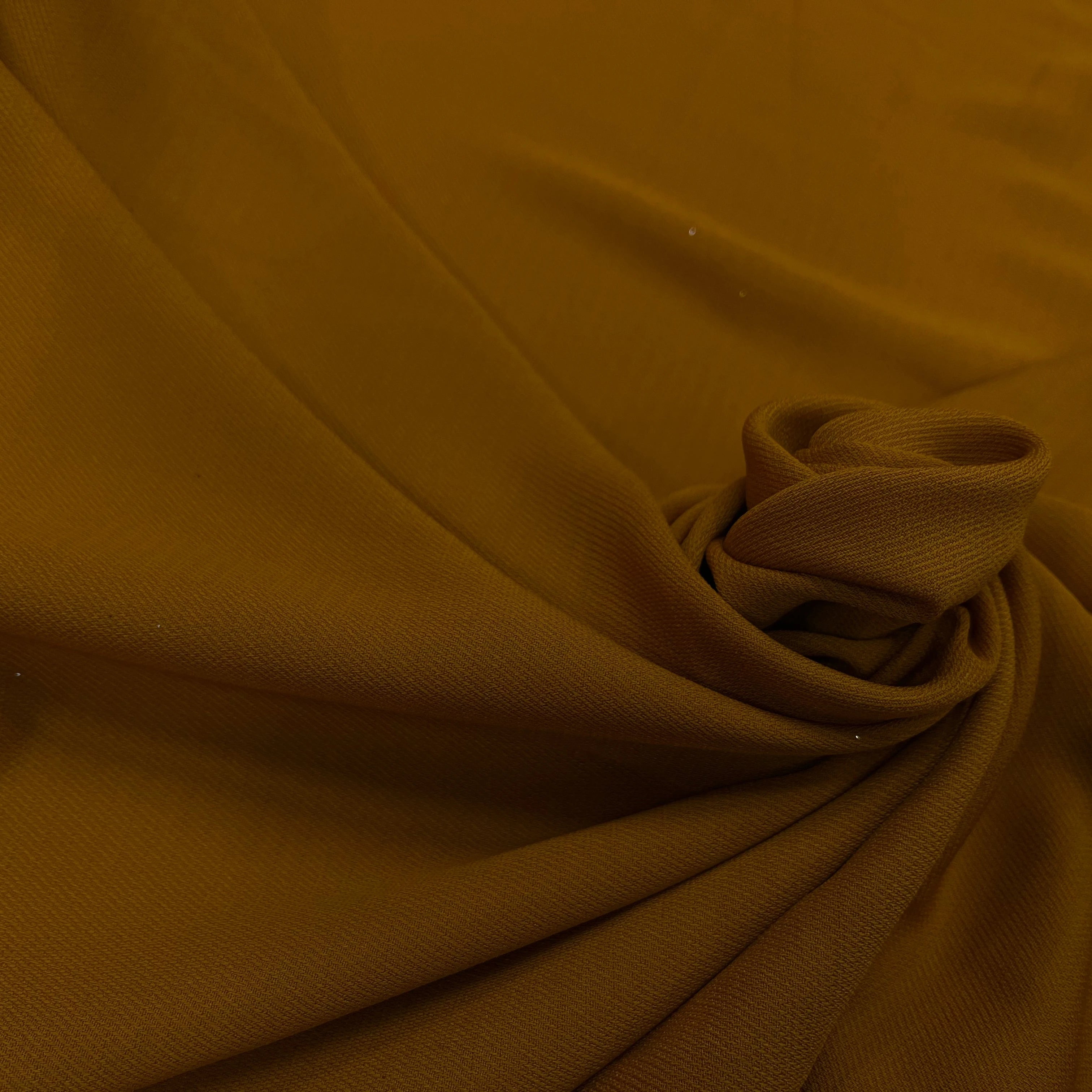 CREPE SERGE JAUNE MOUTARDE SOUPLE - My Little Coupon